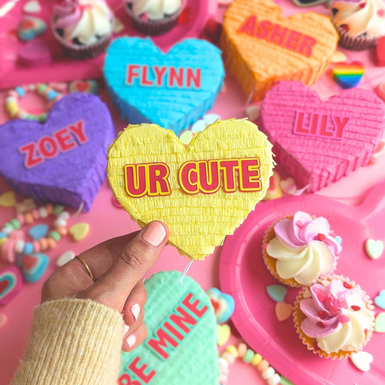 Personalized Candy Heart Valentine Gift Box - Conversation Heart