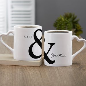 You & I Forever Personalized Mug Set, Girlfriend and Boyfriend Gift, Valentine's Couples Gift, Anniversary Gift, Couples Gift, His and Hers