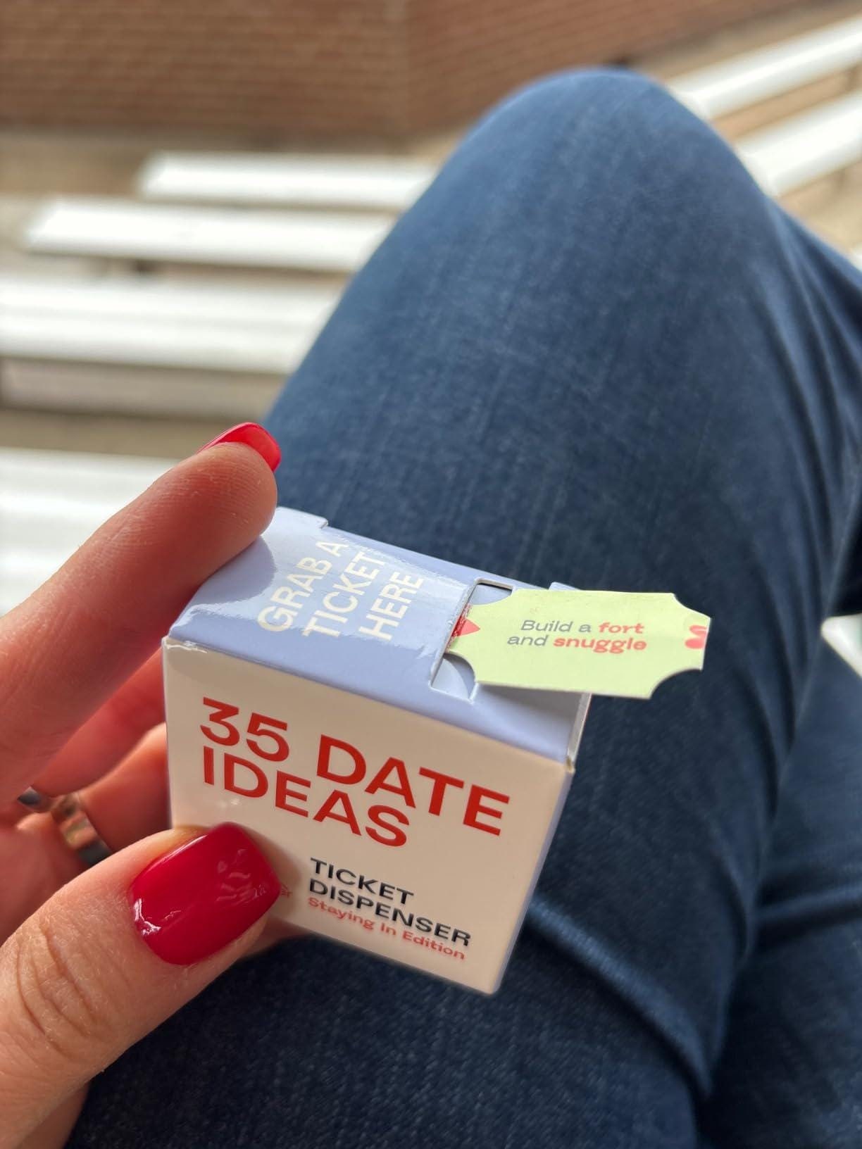 35 Couples Date Night Ideas Tickets – Romantic Gifts for Boyfriend Husband Wife – Gift for Birthday Valentines Day (Stay-in Edition)