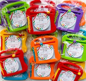 Valentine's Day Favor | Etch A Sketch Valentine | Magna Doodle Valentine | You are DOODLES of Fun | Valentine Class Gift | Mailed to You