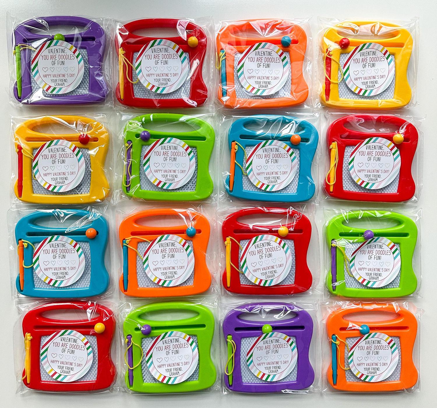 Valentine's Day Favor | Etch A Sketch Valentine | Magna Doodle Valentine | You are DOODLES of Fun | Valentine Class Gift | Mailed to You