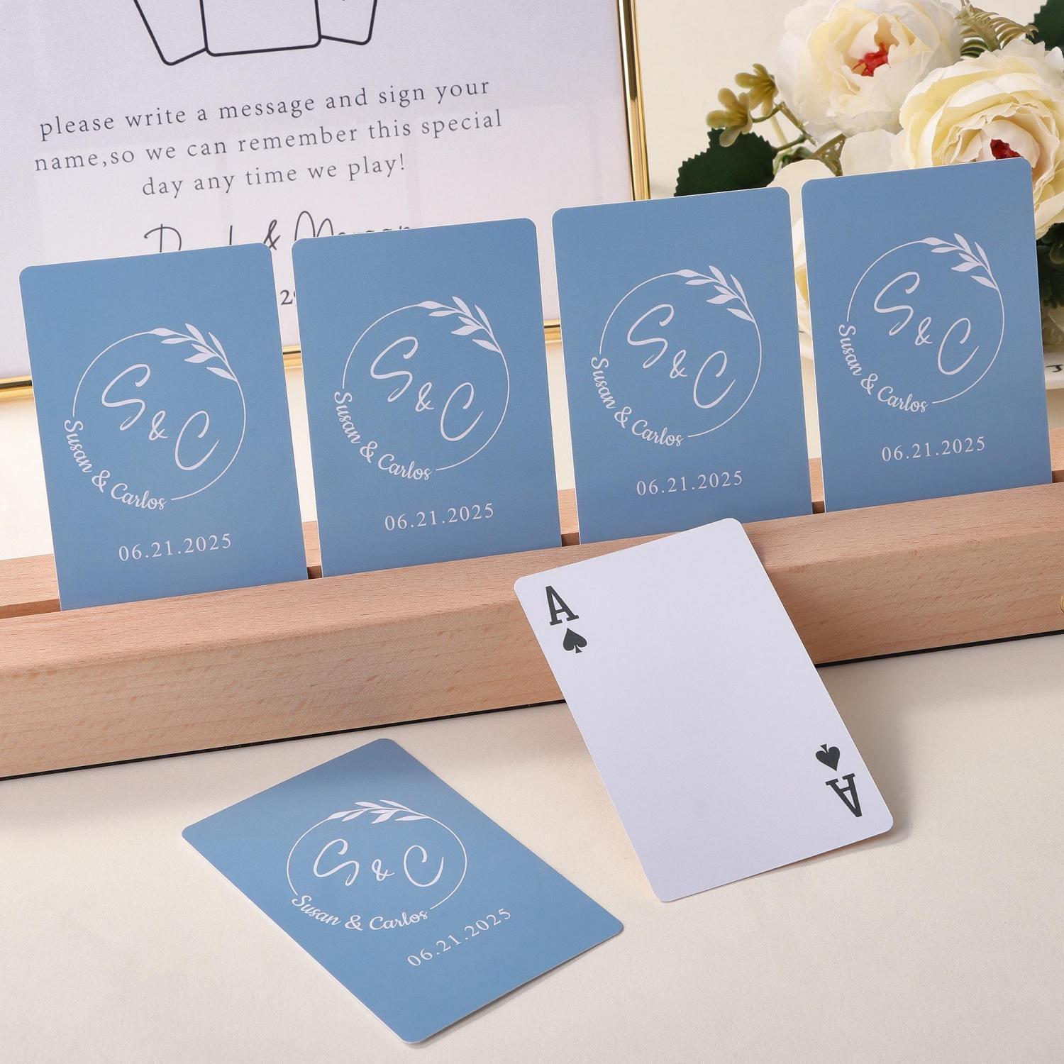 Personalized '52 Reasons Why I Love You' Playing Cards: Custom Guest Book