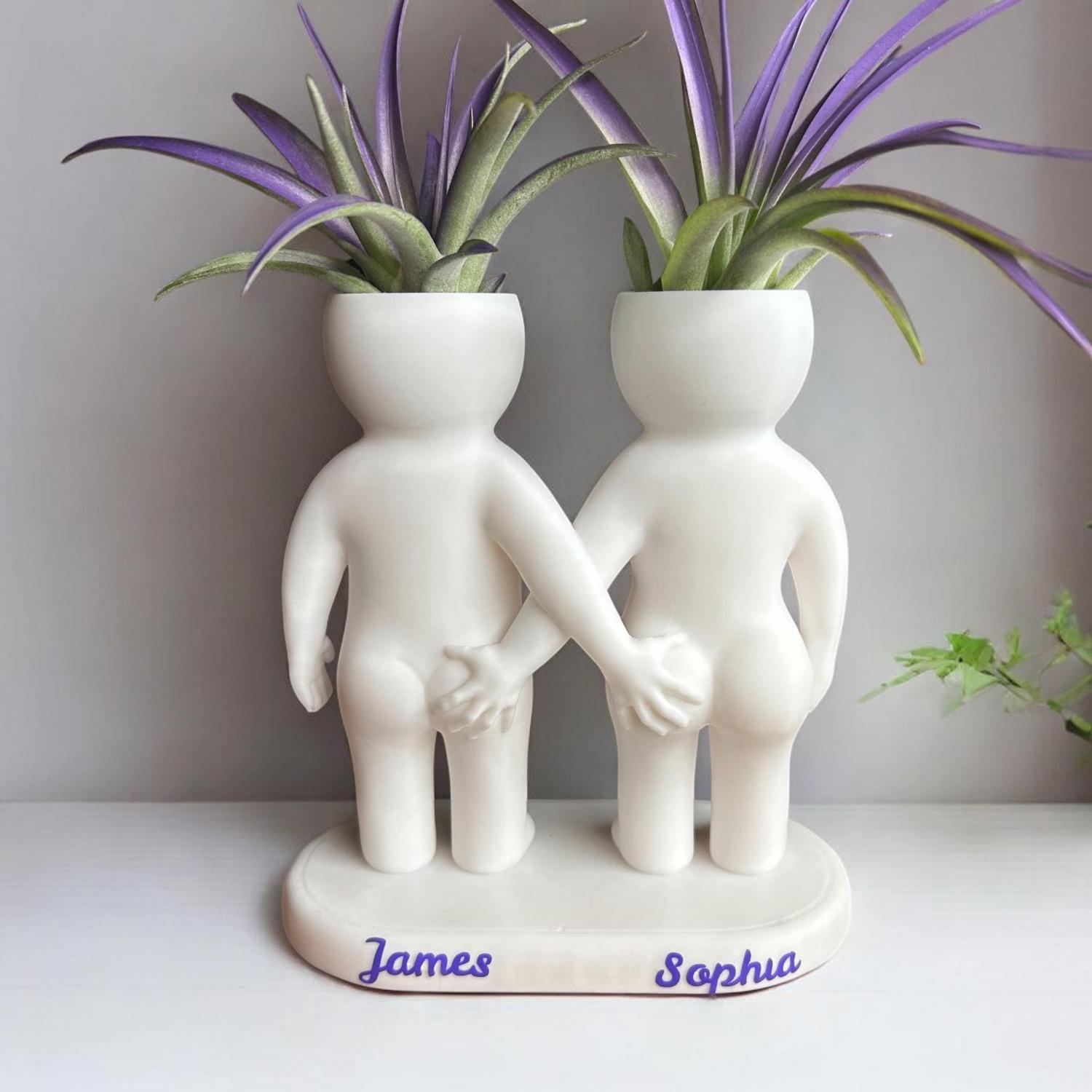 Funny Couple Air Plant Holder - Cheeky Anniversary Gift