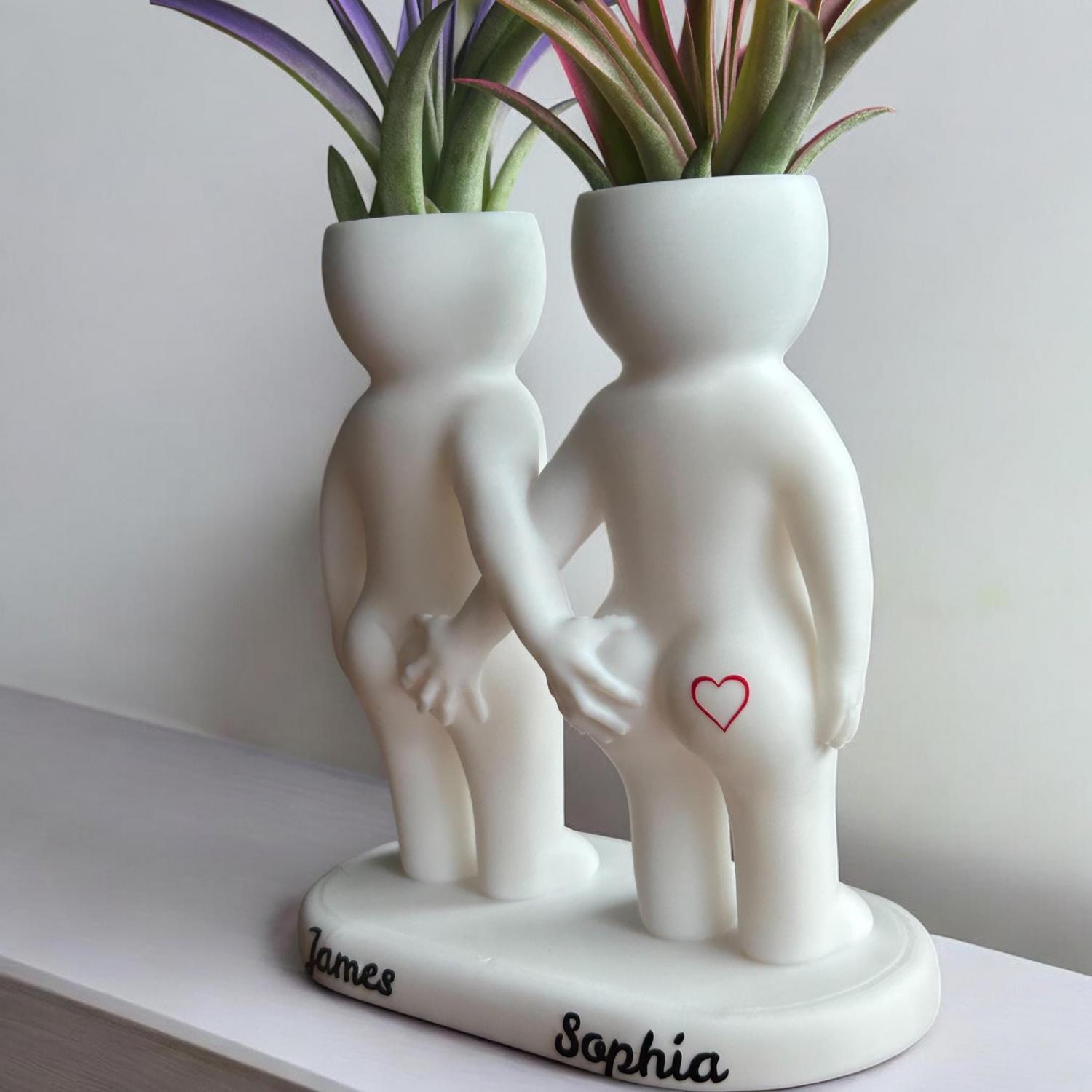 Funny Couple Air Plant Holder - Cheeky Anniversary Gift