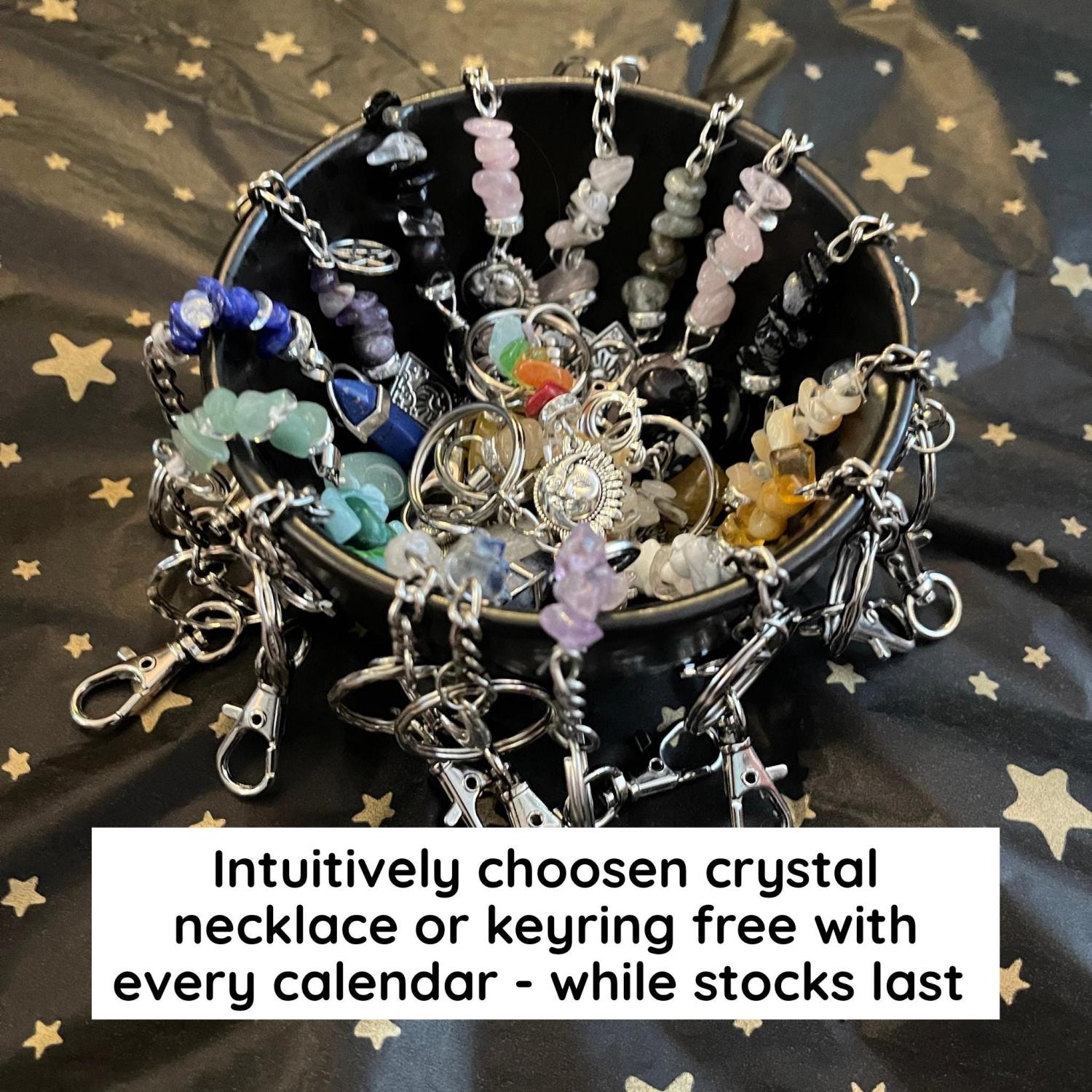 2026 Witchy Moon Calendar A4 Manifest with the Moon Goth Lunar Phases Black Gold Planner Diary Manifesting Power Magic Witch Pagan Wicca Art