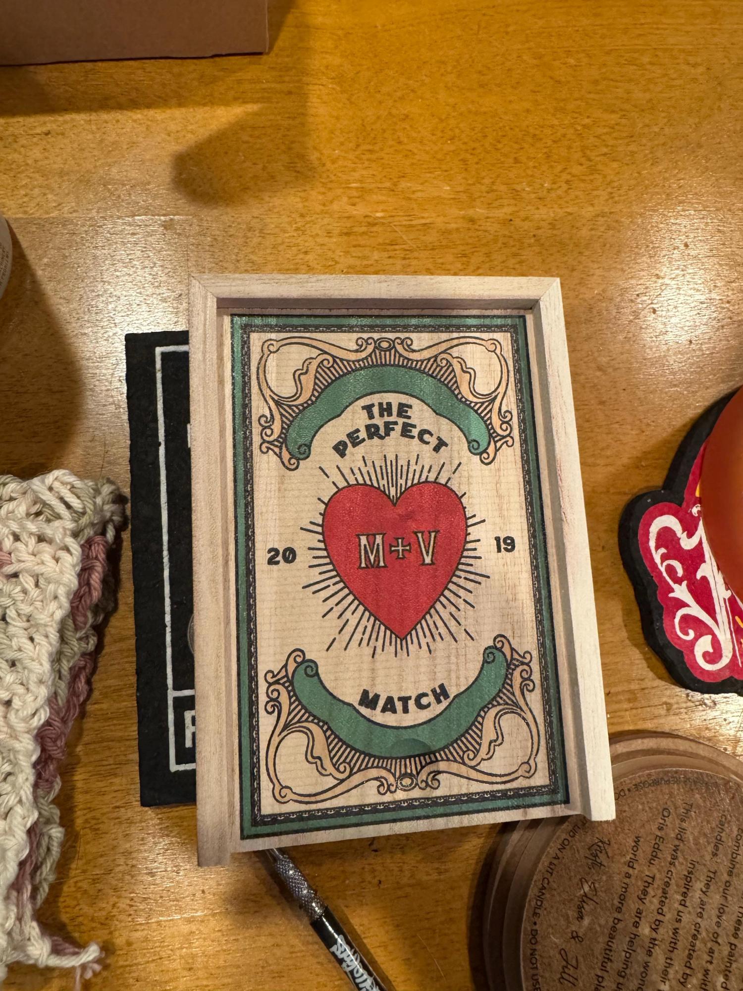 Personalised Couples Large Matchbox