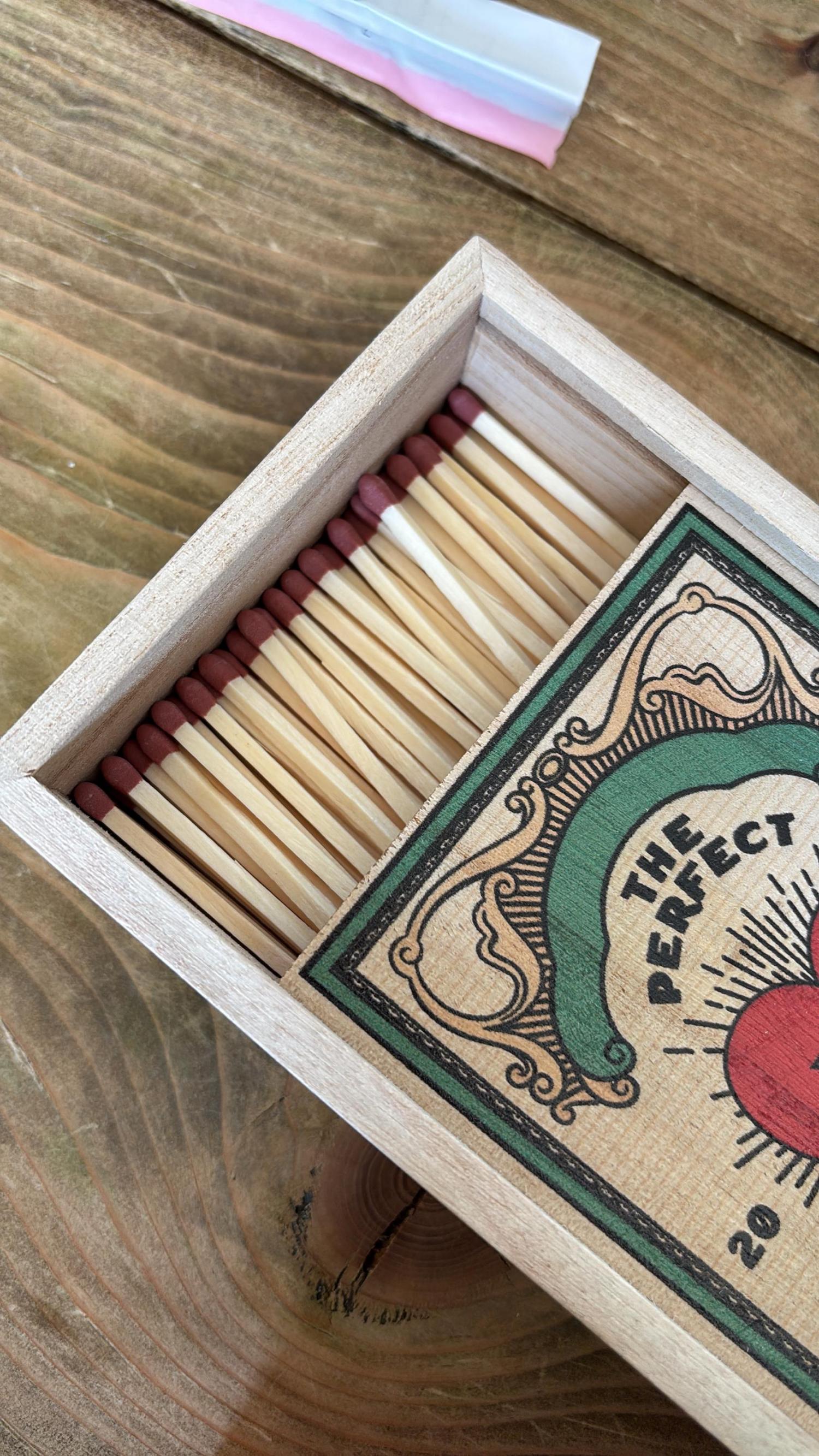 Personalised Couples Large Matchbox