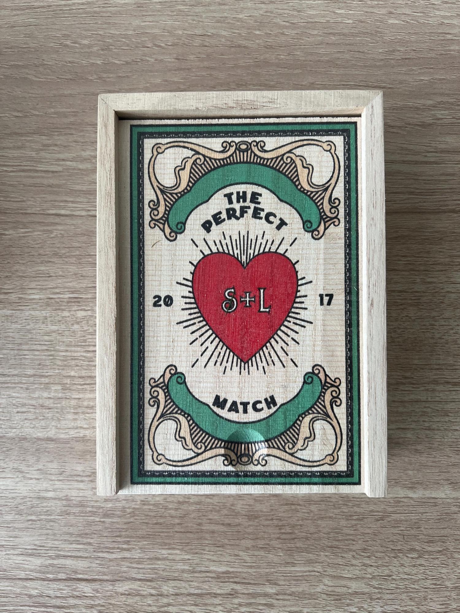 Personalised Couples Large Matchbox