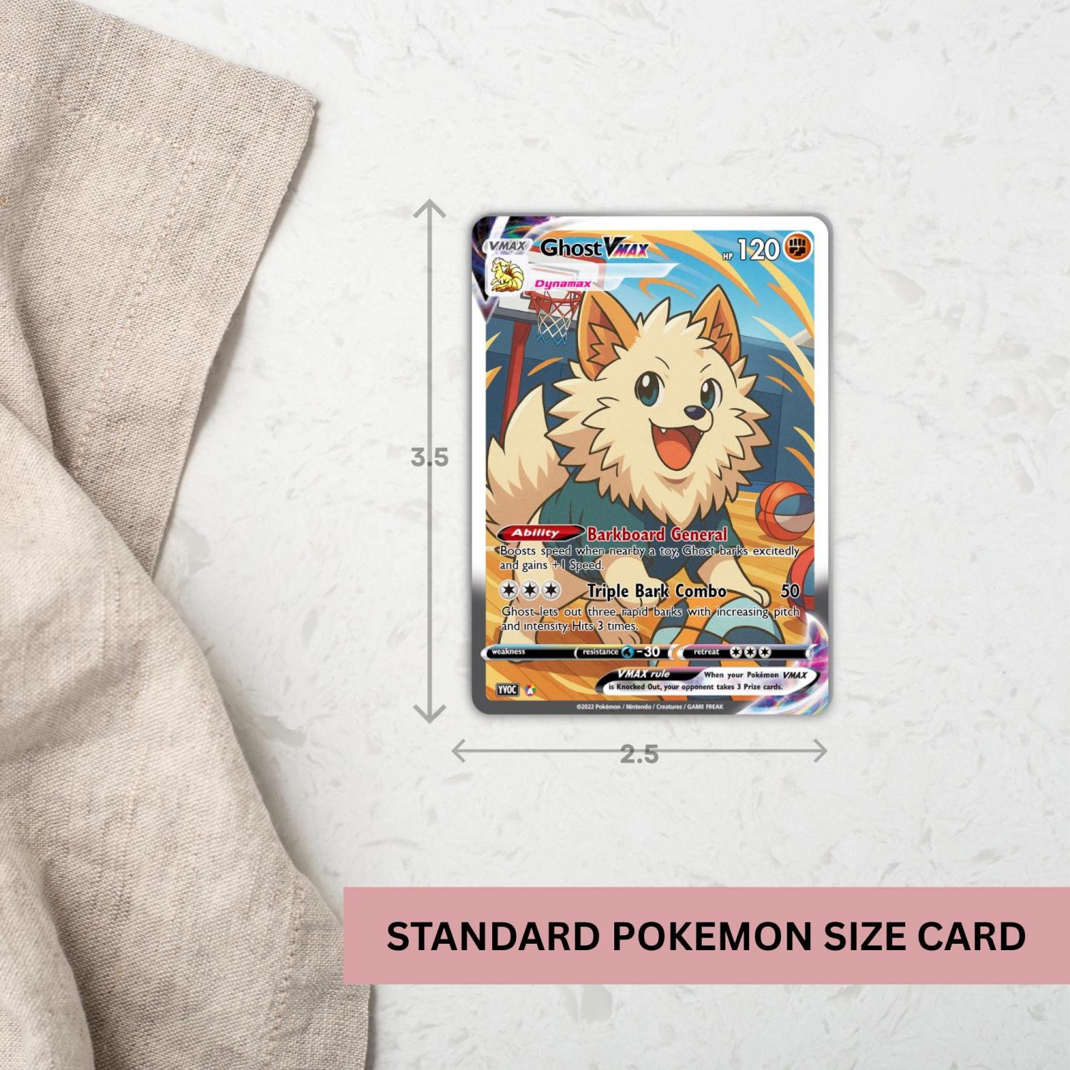 Custom Pokémon-Inspired Couple Keepsake Wedding & Anniversary Photo to Holo Card