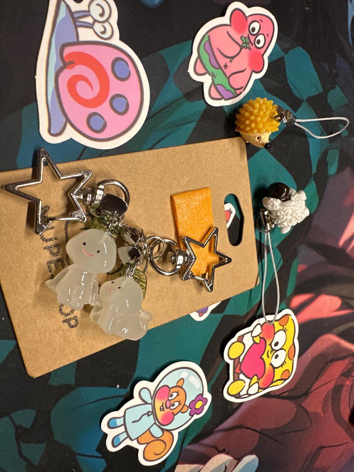 Custom Initial Magnetic Matching Man Keychain, Glow in the Dark Figure Duo Set, Cute Gifts for Best Friend, Him, Her, Boyfriend, Girlfriend