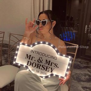 Custom Wedding Bottle Service Marquee Sign: LED Light Party Decor,Entrance reception sign