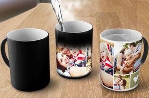 Magic Personalization Coffee Mug - Coffee Mug 11oz - Color Change - Image Coffee Mug - Photo Coffee mug - Customizable Photo Magic Mug