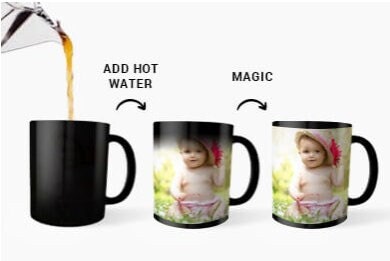 Magic Personalization Coffee Mug - Coffee Mug 11oz - Color Change - Image Coffee Mug - Photo Coffee mug - Customizable Photo Magic Mug