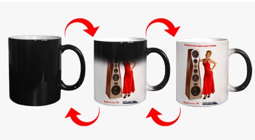 Magic Personalization Coffee Mug - Coffee Mug 11oz - Color Change - Image Coffee Mug - Photo Coffee mug - Customizable Photo Magic Mug