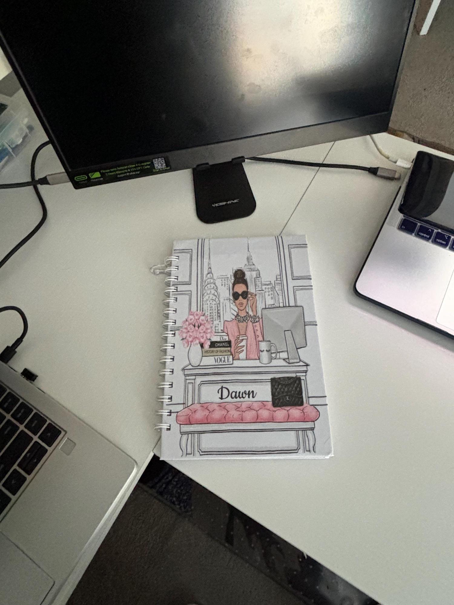 2026 Start Any Month 12 Months Personalized Monthly Planner with Lined Pages - Girl Boss Planner - Budget Planner -  2026  Dated Calendar