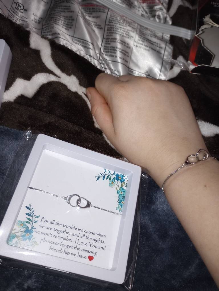 Partners in Crime Wish Adjustable Bracelet, Handcuff Bracelet, BFF, Bff gift, Best Friend Gift, Friendship Bracelet and Necklace
