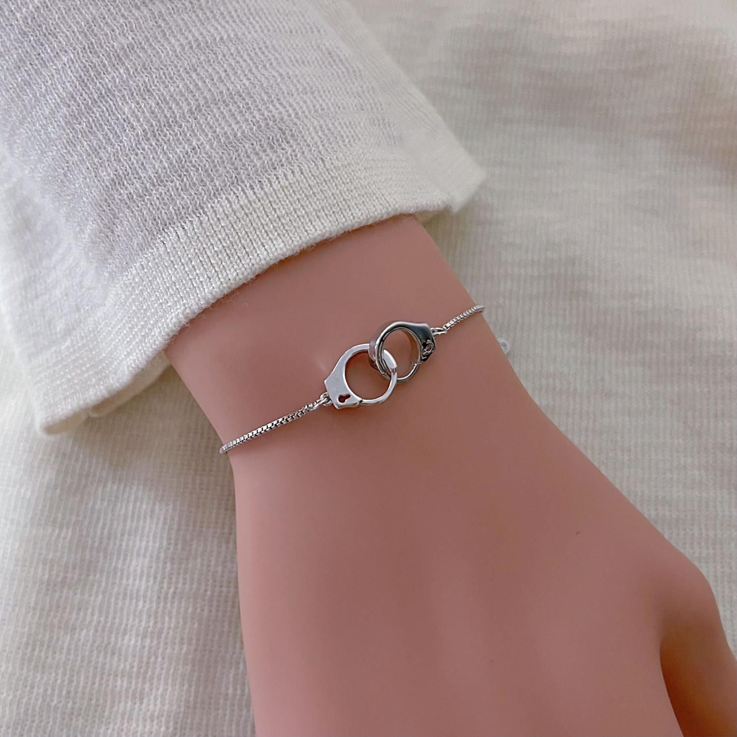 Partners in Crime Wish Adjustable Bracelet, Handcuff Bracelet, BFF, Bff gift, Best Friend Gift, Friendship Bracelet and Necklace