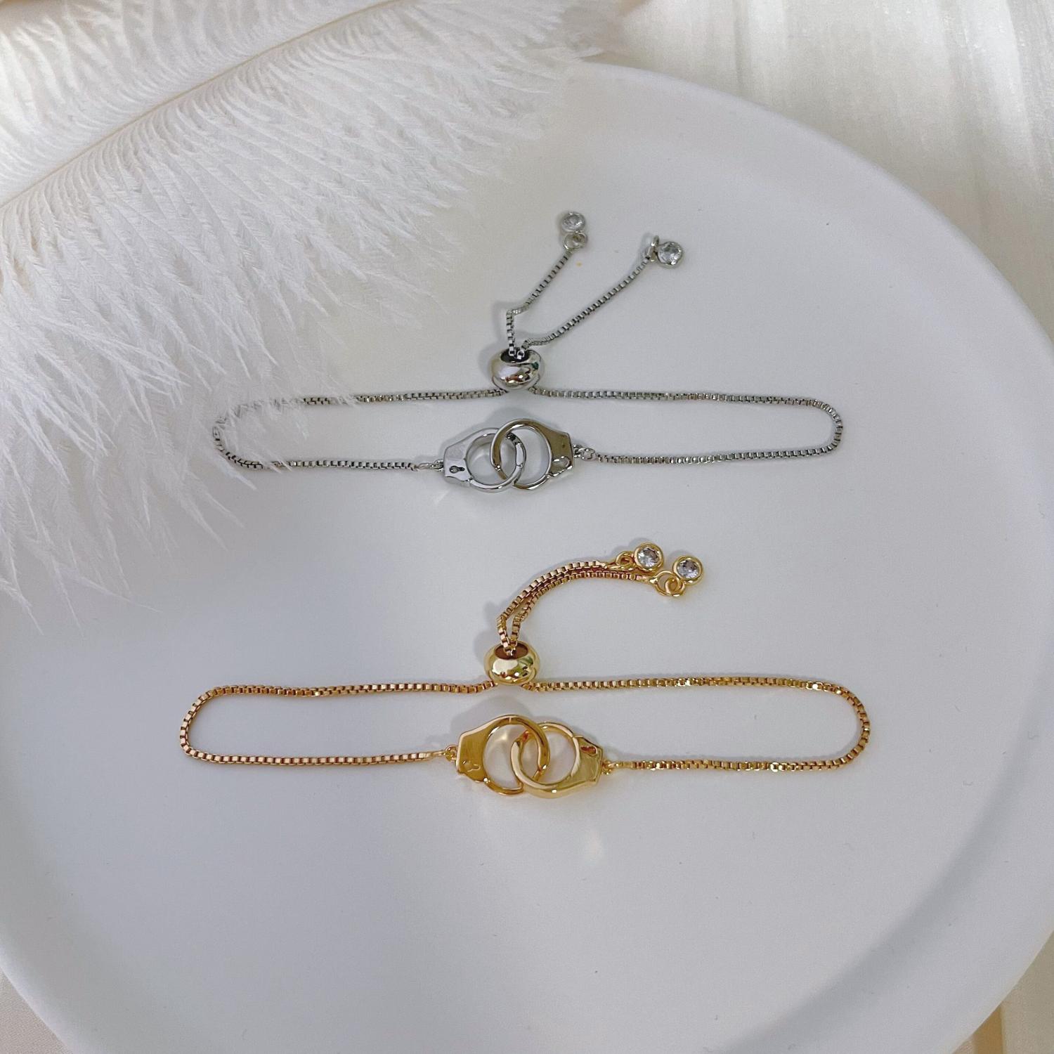 Partners in Crime Wish Adjustable Bracelet, Handcuff Bracelet, BFF, Bff gift, Best Friend Gift, Friendship Bracelet and Necklace