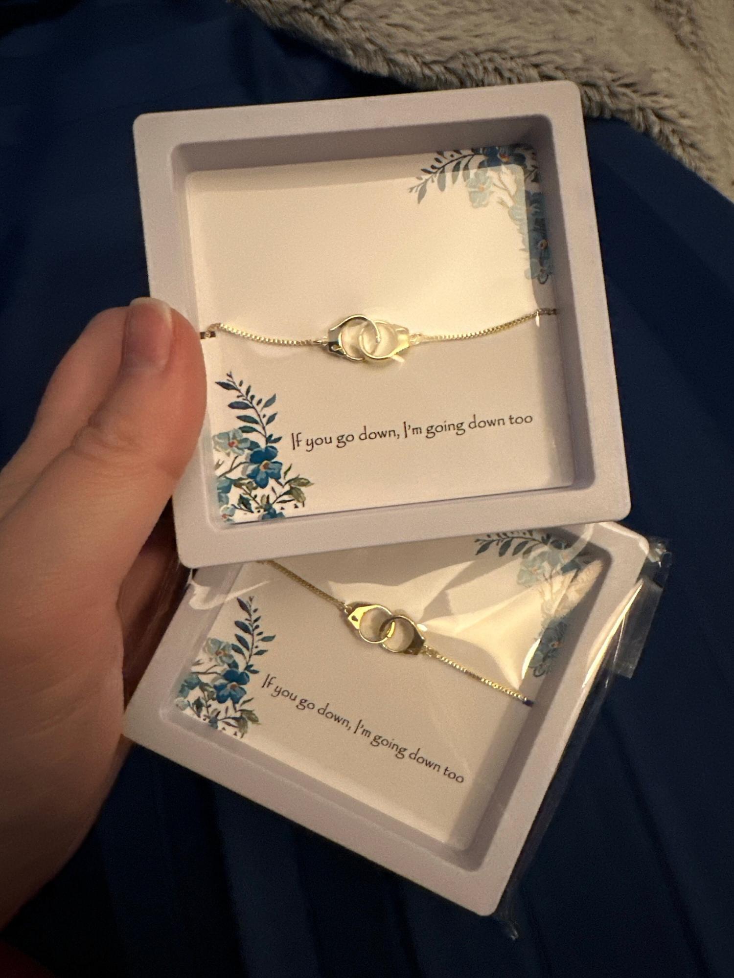 Partners in Crime Wish Adjustable Bracelet, Handcuff Bracelet, BFF, Bff gift, Best Friend Gift, Friendship Bracelet and Necklace