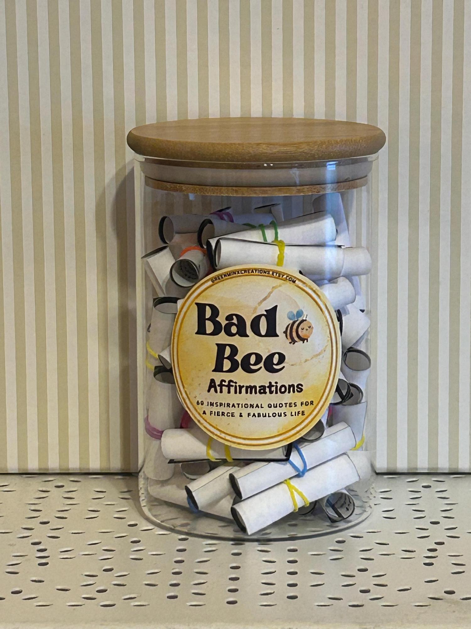 Bad Bitch Energy Jar-110 Positive Affirmations and Quotes to Empower Women, Daily Motivation,Inspire-Self-Care, Mental Health,Anxiety Relief