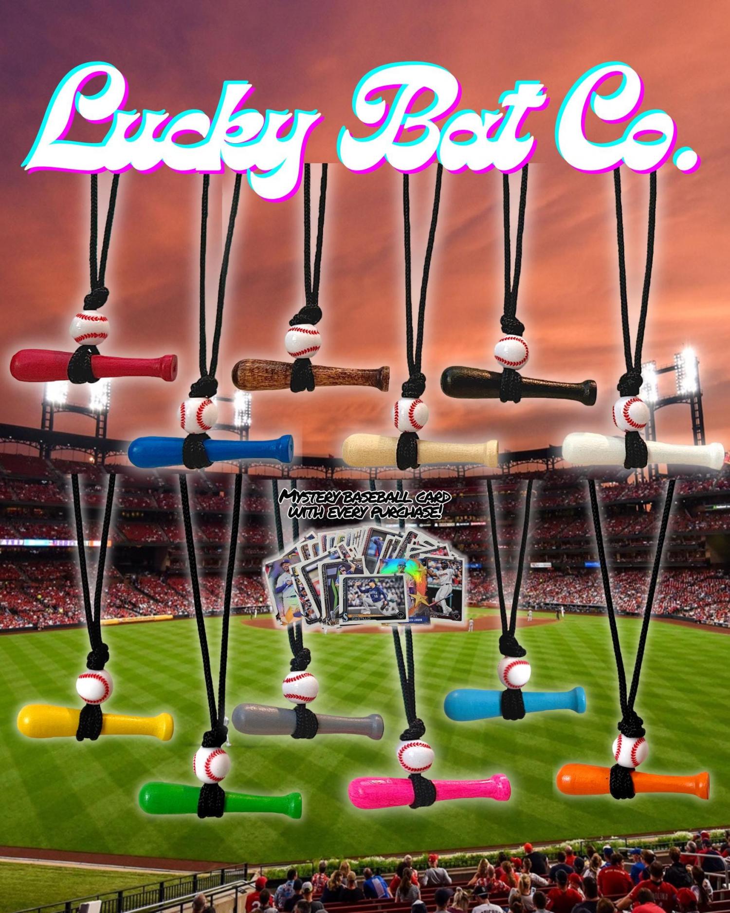 Baseball Necklace Mookie Betts Bat Necklace Customizable Adjustable Lucky Bat Baseball Gift Coaches Gift