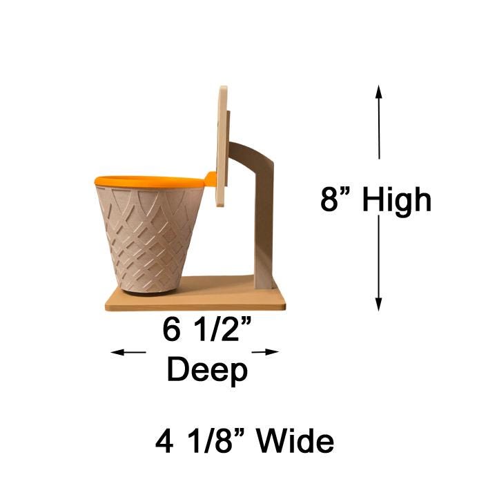 Large Basketball Net Pencil Holder with Backboard