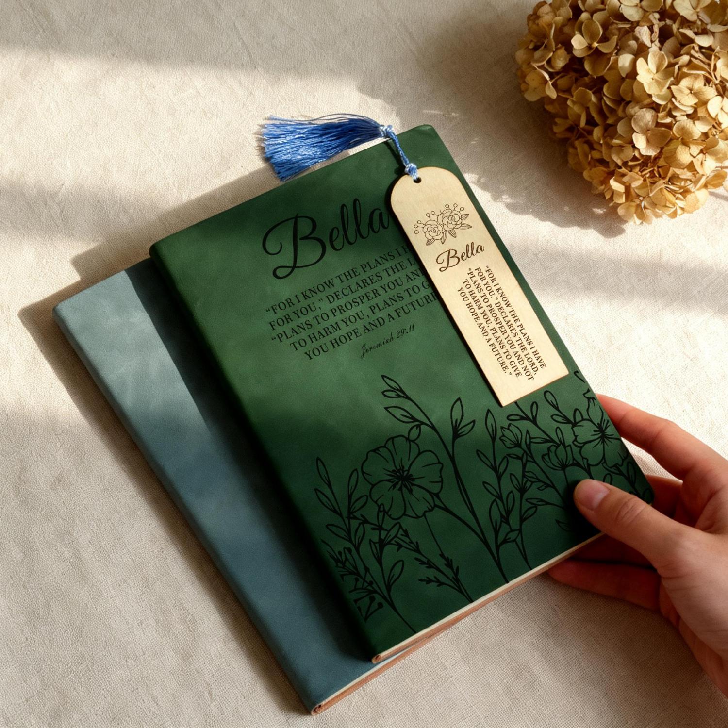 Custom Christian Journal, Personalized Leather Faith Notebook, Prayer Book with Bookmark, Religious Writing Gift, Custom logo notebooks