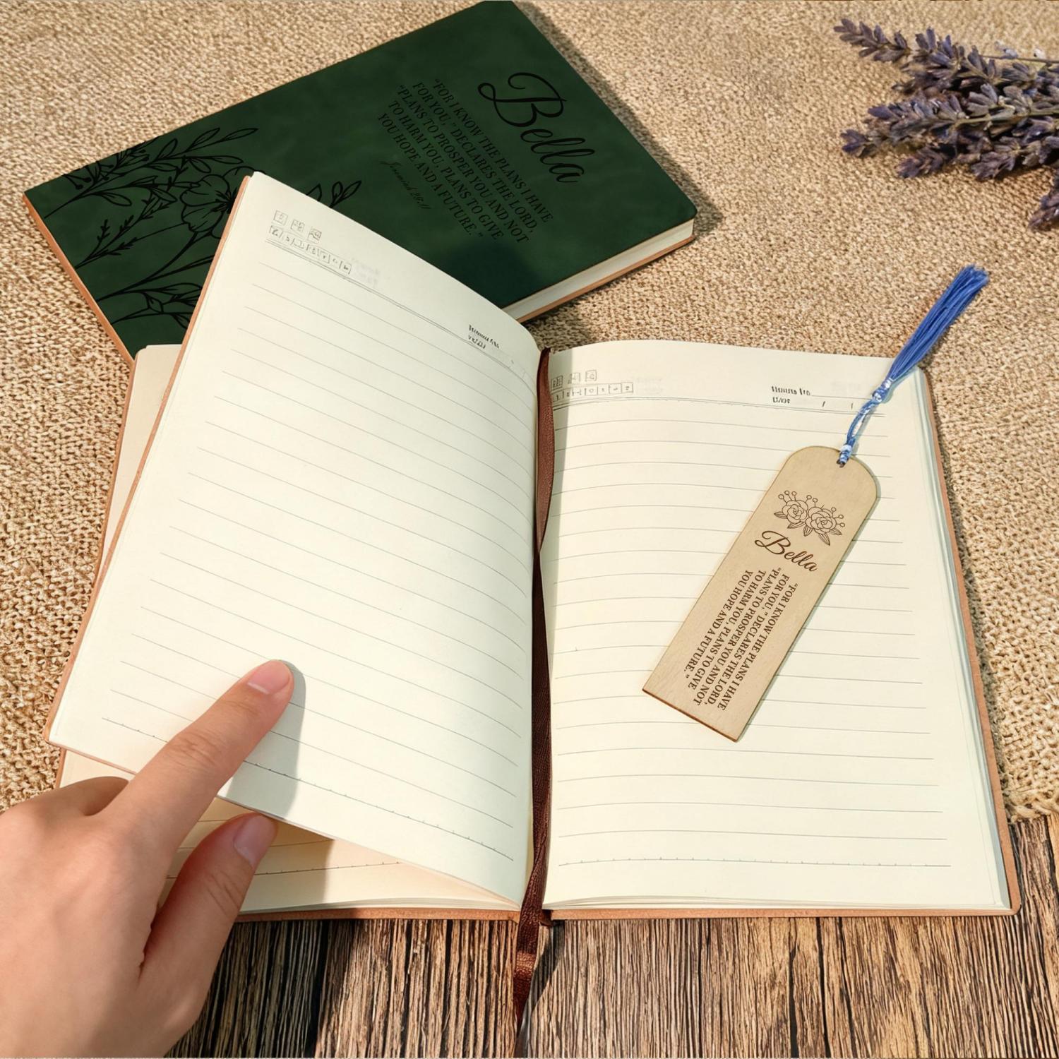 Custom Christian Journal, Personalized Leather Faith Notebook, Prayer Book with Bookmark, Religious Writing Gift, Custom logo notebooks