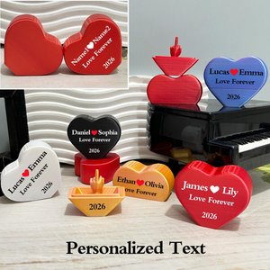 3D Printed Heart With Middle Finger,Prank Middle Finger,Funny Anniversary Gifts,Gag Gift,Suprise Valentines Day Gift For Her/Him