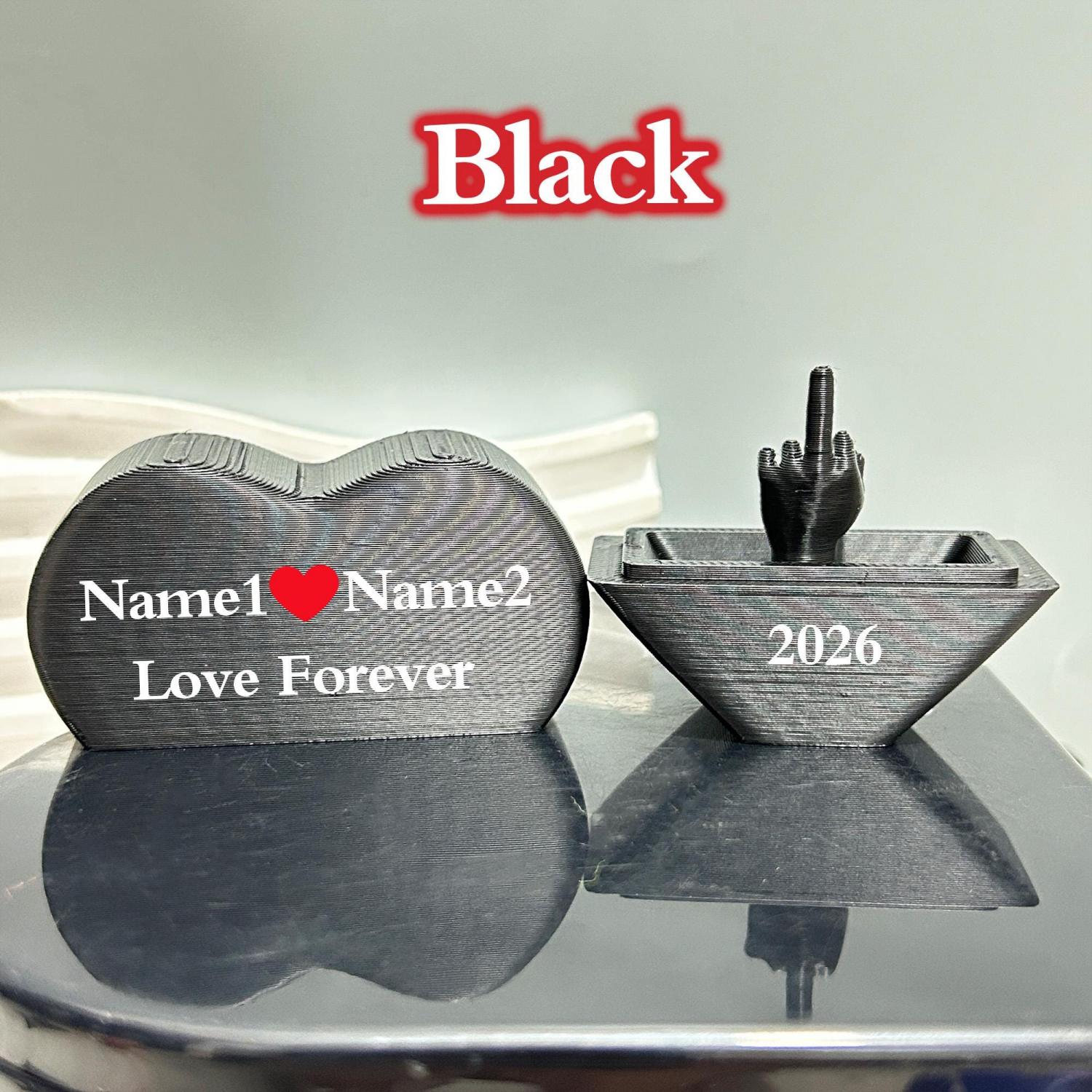 3D Printed Heart With Middle Finger,Prank Middle Finger,Funny Anniversary Gifts,Gag Gift,Suprise Valentines Day Gift For Her/Him