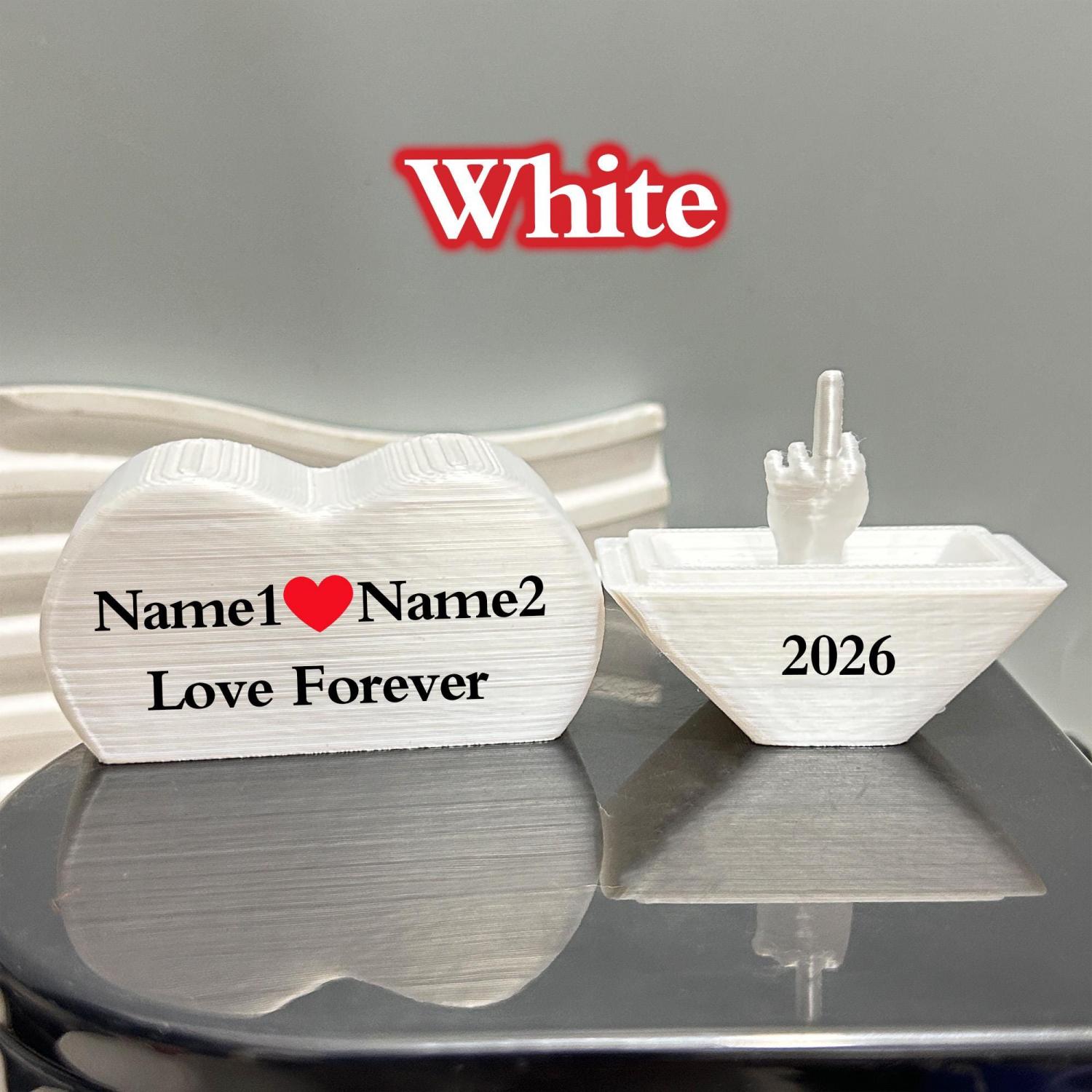 3D Printed Heart With Middle Finger,Prank Middle Finger,Funny Anniversary Gifts,Gag Gift,Suprise Valentines Day Gift For Her/Him