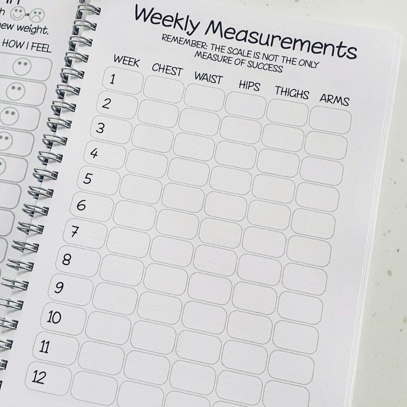 Food Diary, Weight loss Journal, Food Planner, Food Tracker, Daily Food Journal, Weight Tracker, Weightloss, Calorie Counting, Daily Planner