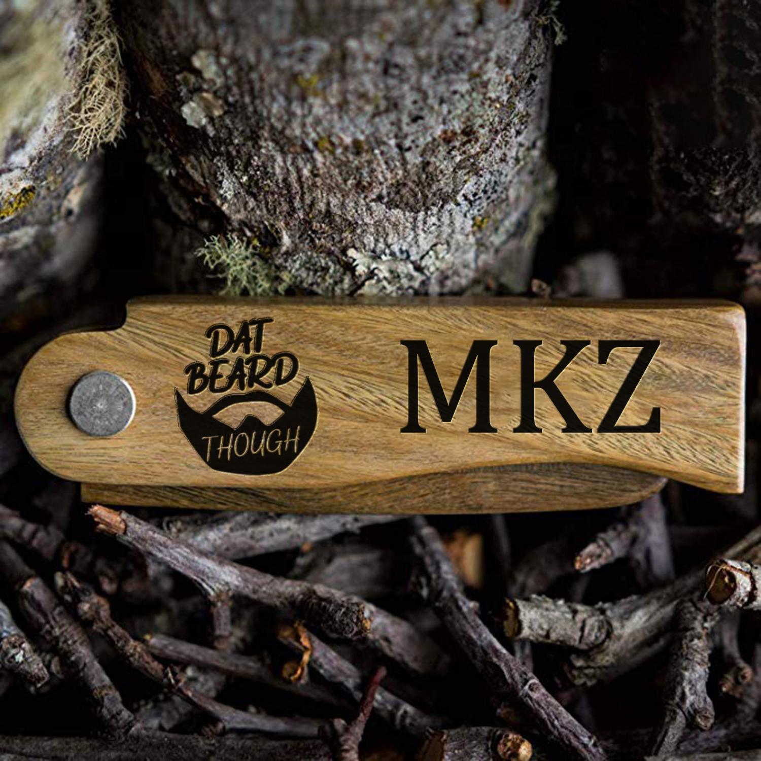 custom engraved beard comb, personalized wooden comb, groomsmen gift idea, anniversary or birthday, mens gift, bearded men, christmas gift