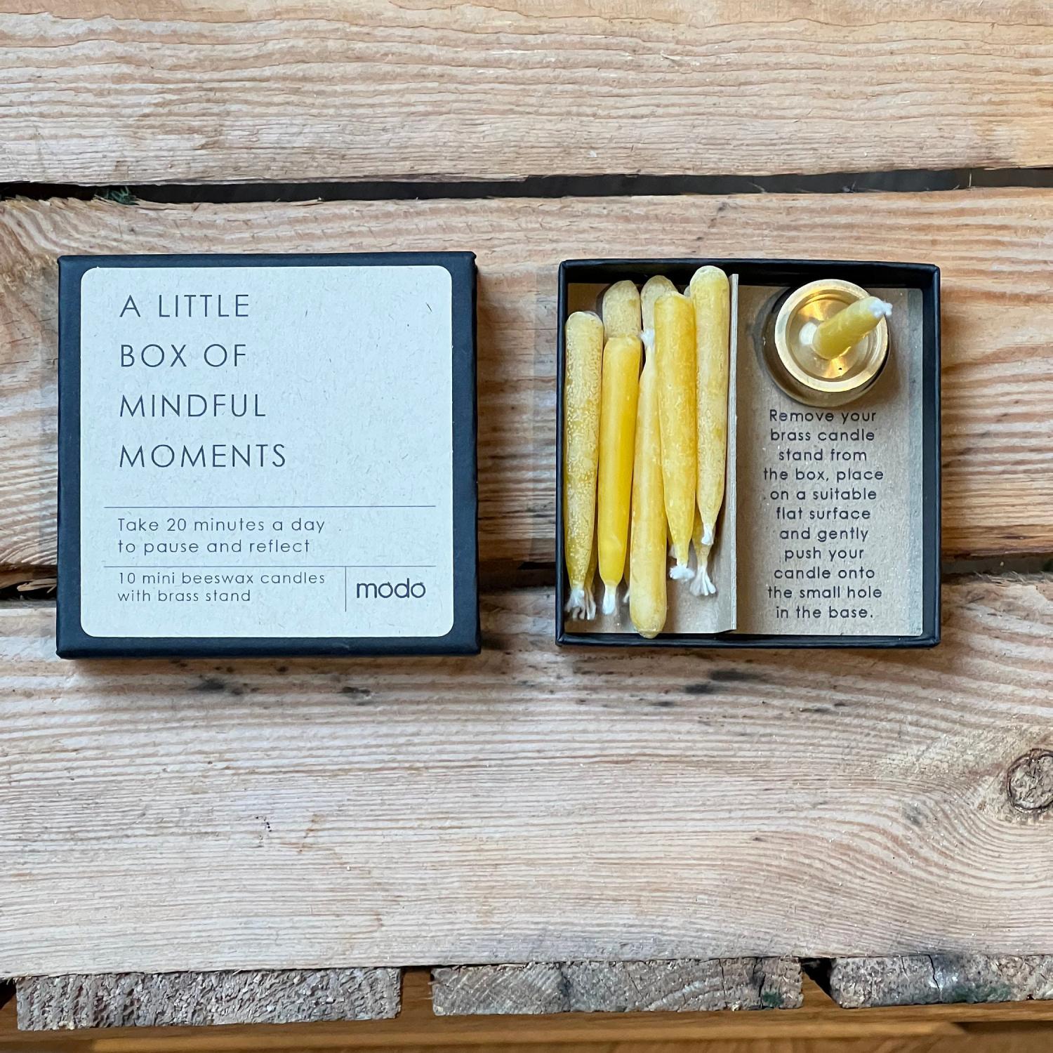 Mini Mindful Moments ® Candle Set - Beeswax Candle Gift Set