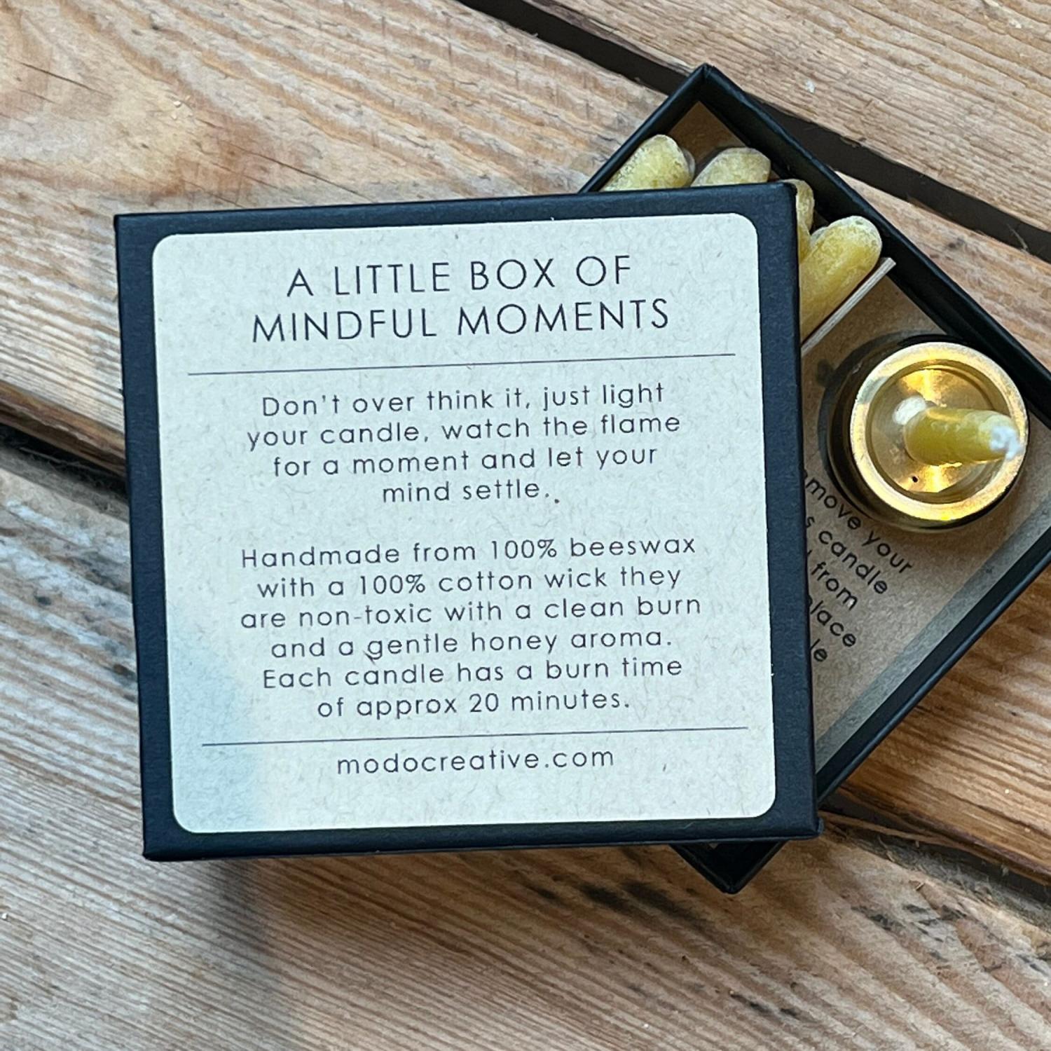 Mini Mindful Moments ® Candle Set - Beeswax Candle Gift Set