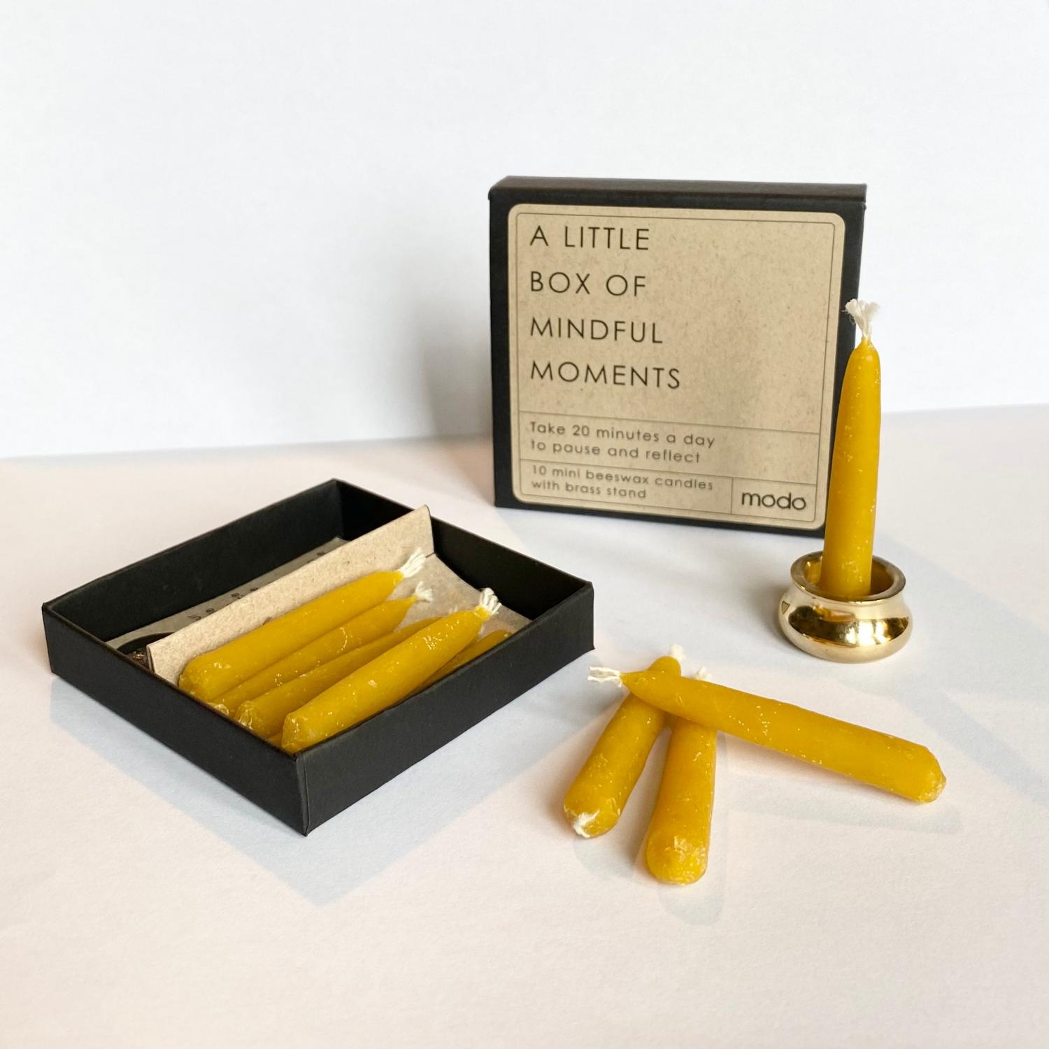 Mini Mindful Moments ® Candle Set - Beeswax Candle Gift Set