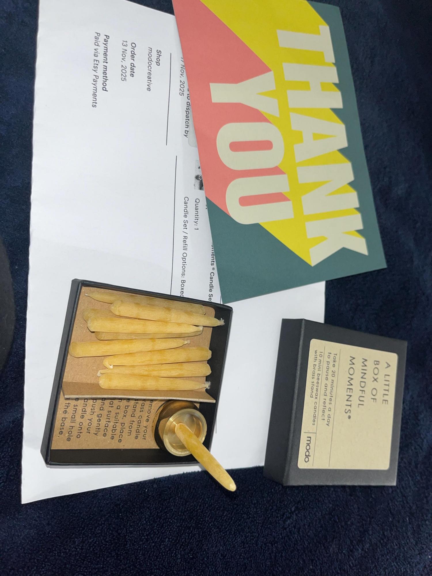 Mini Mindful Moments ® Candle Set - Beeswax Candle Gift Set