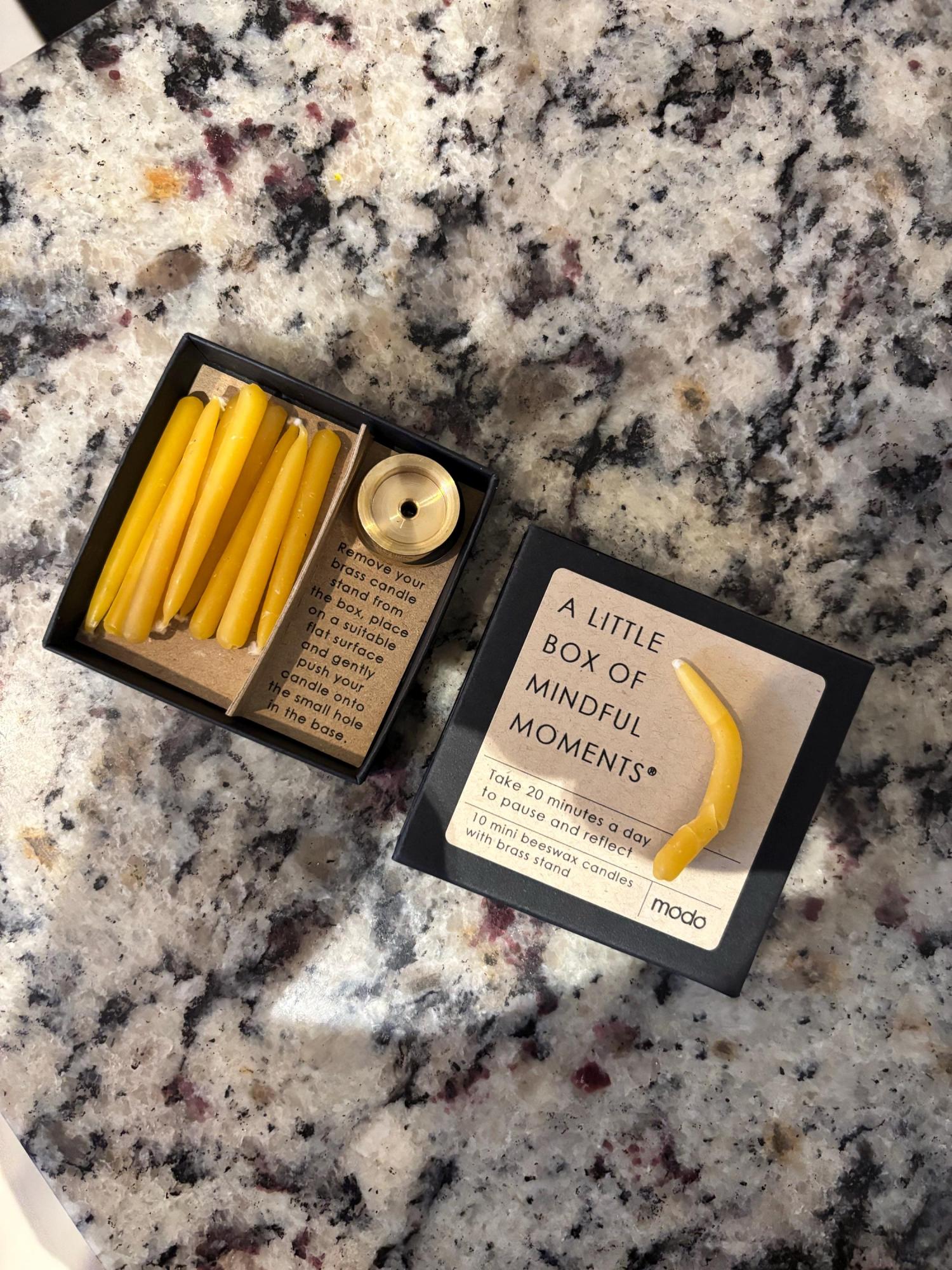 Mini Mindful Moments ® Candle Set - Beeswax Candle Gift Set