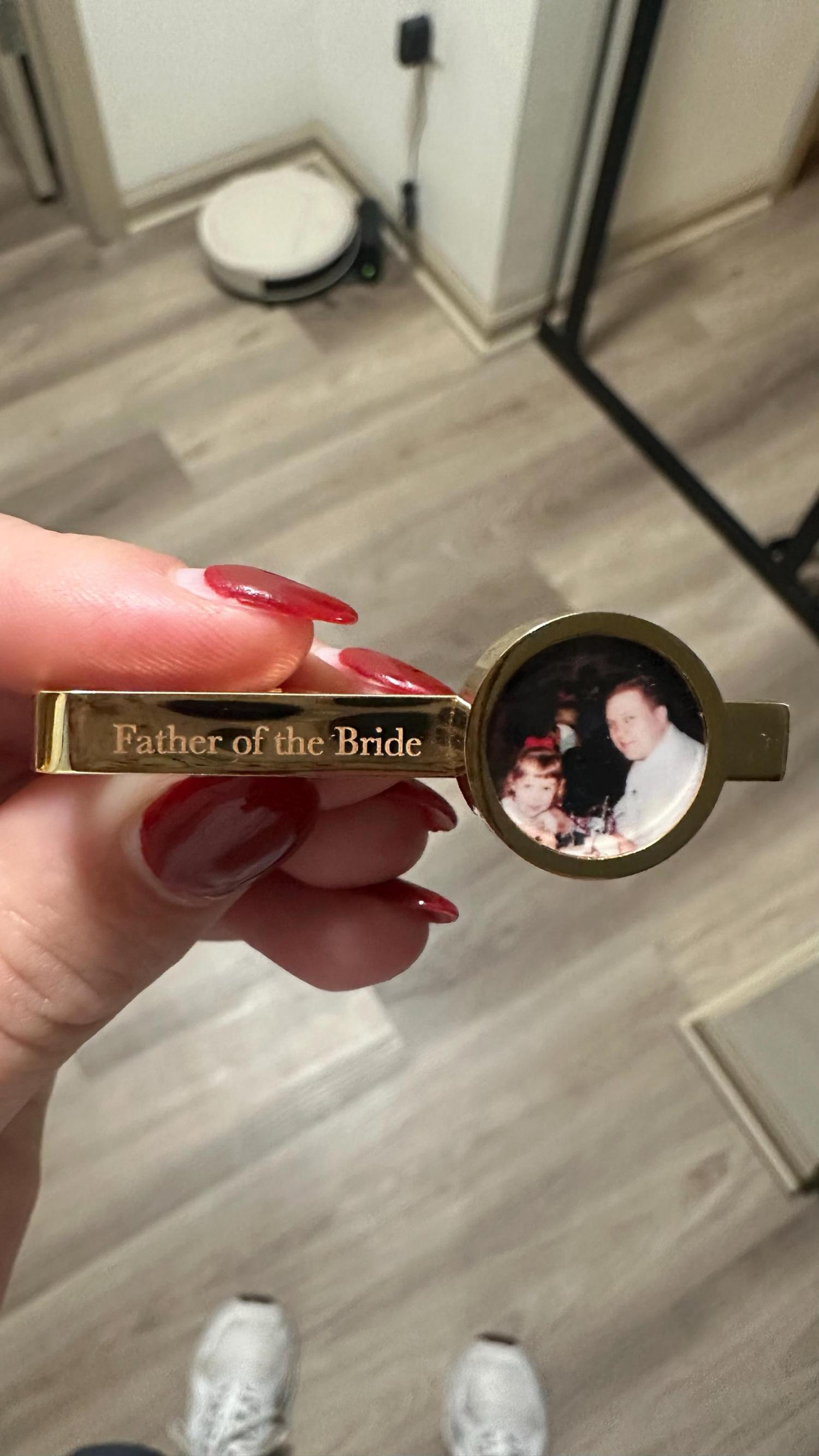 Personalized Tie Clip -Gift for Him, Weddings, Groom Gift, Father, Husband, Valentine