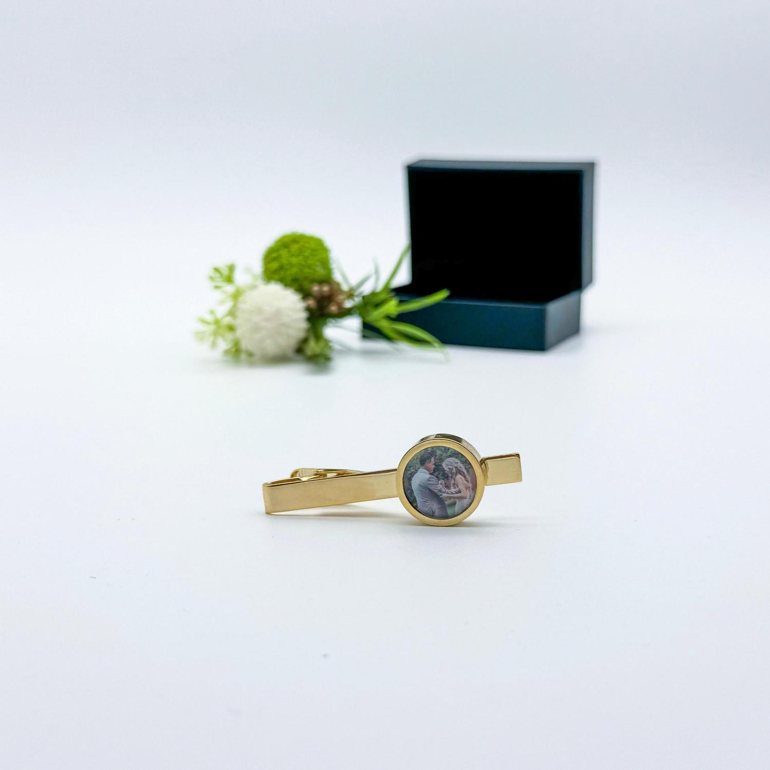Personalized Tie Clip -Gift for Him, Weddings, Groom Gift, Father, Husband, Valentine