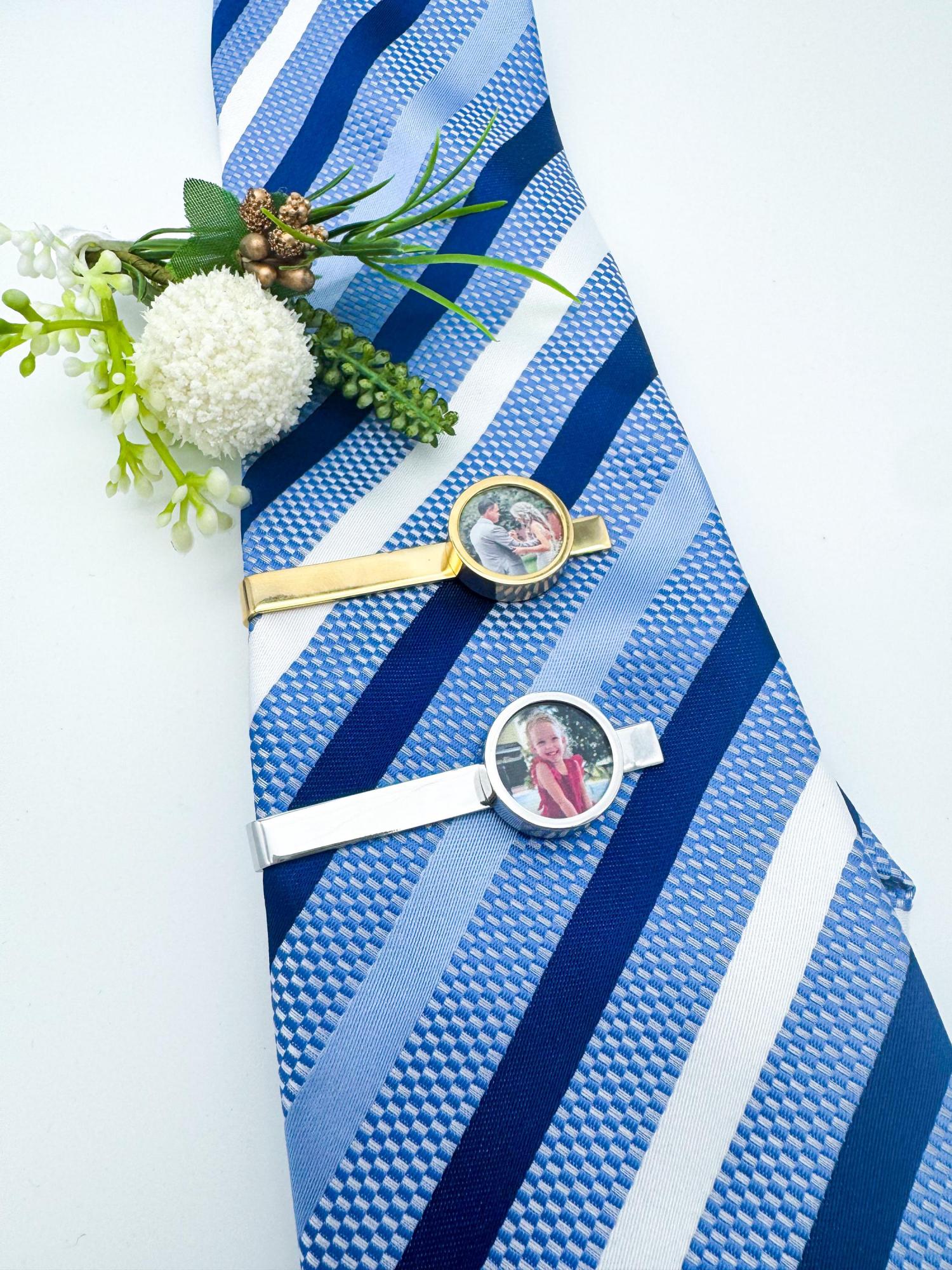 Personalized Tie Clip -Gift for Him, Weddings, Groom Gift, Father, Husband, Valentine