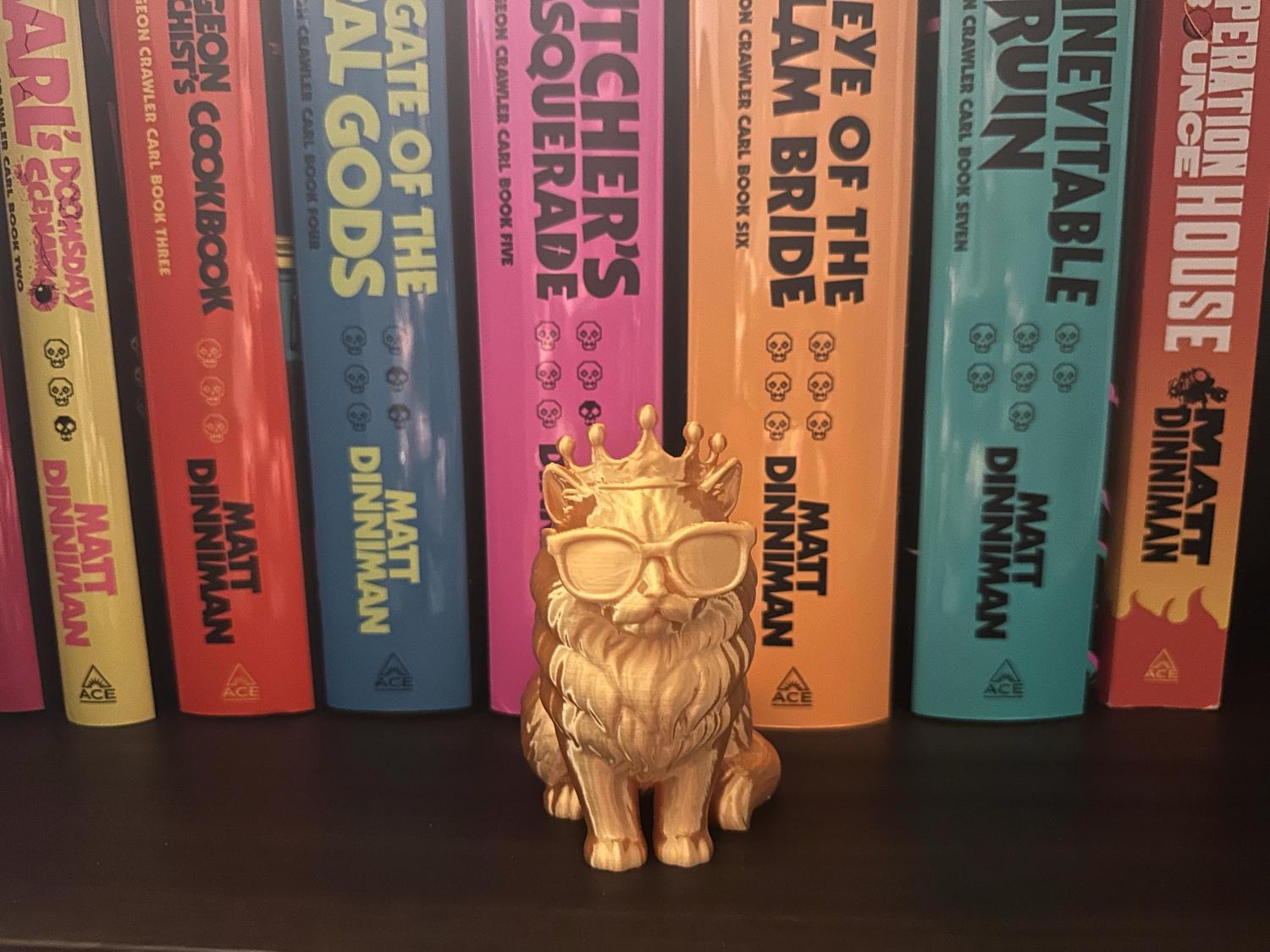 Princess Donut Library Decor Bookshelf, DCC figurine, Book Lover Gift, 3d Printed, LitRPG Collectible