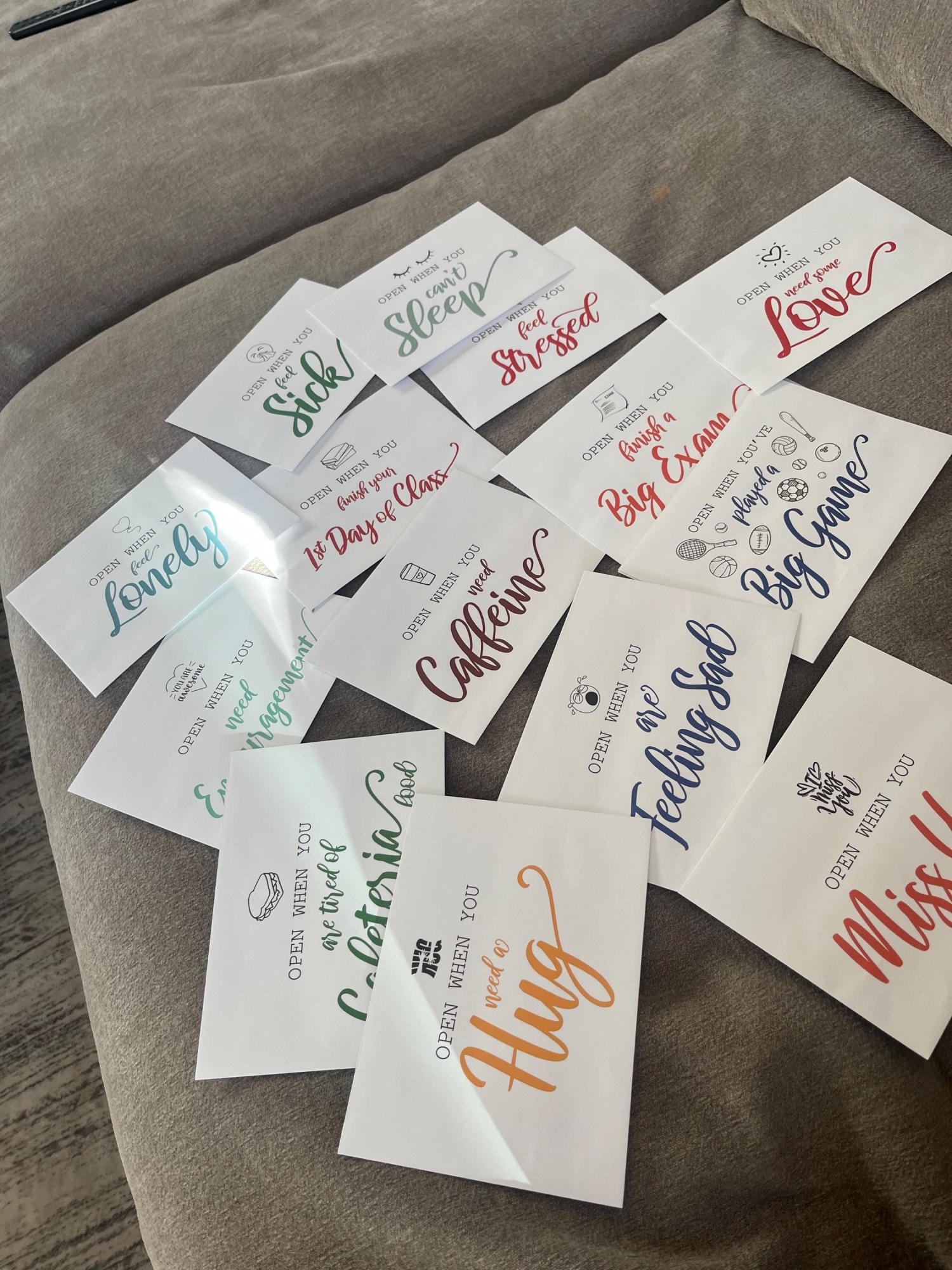 Open When Envelopes College - Set of 16 - Going Away to College, University Gifts, Leaving Home, Daughter Son Gift, Care Package