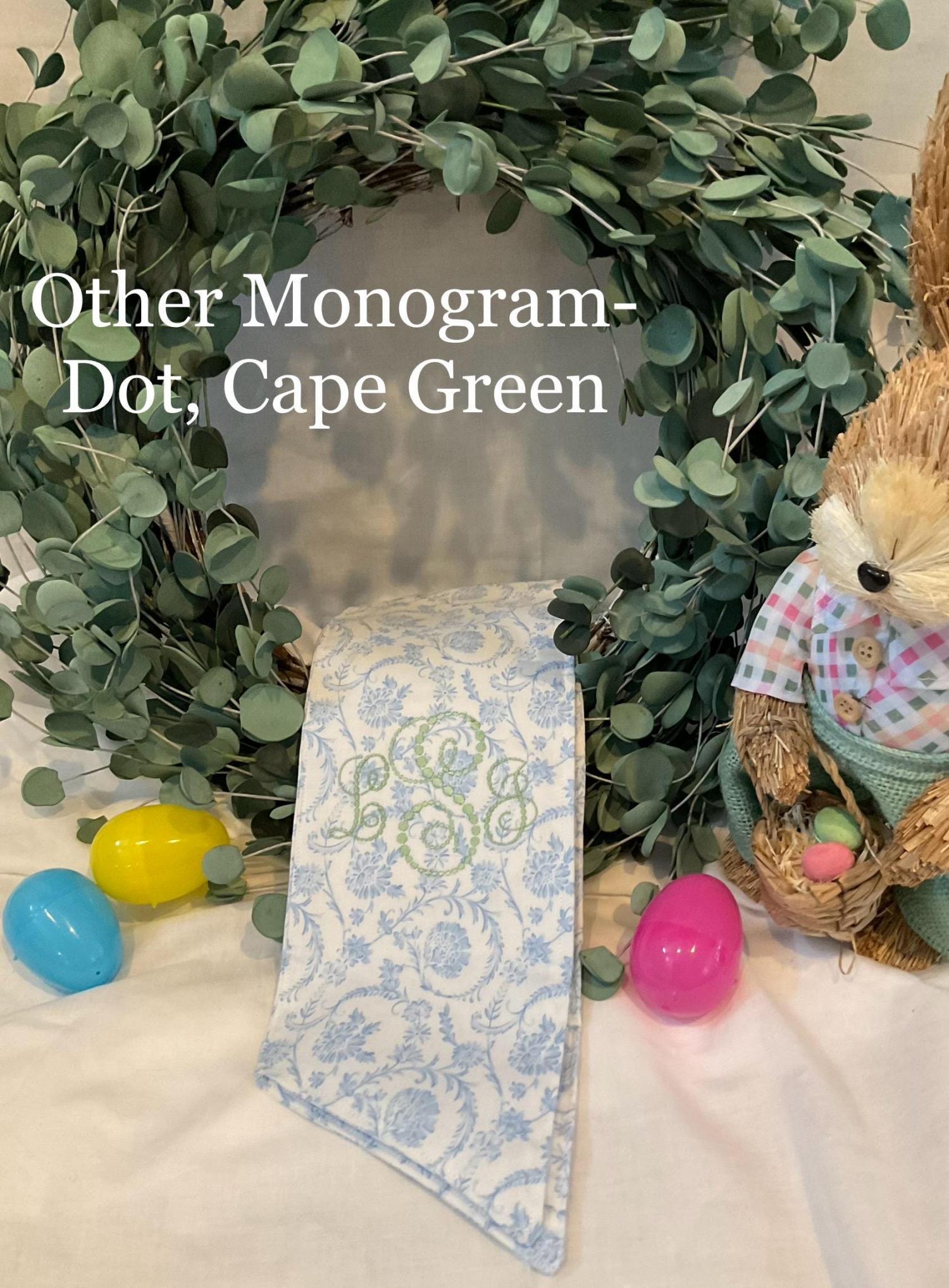 Blue Floral chinoiserie Easter Personalized Wreath Sash