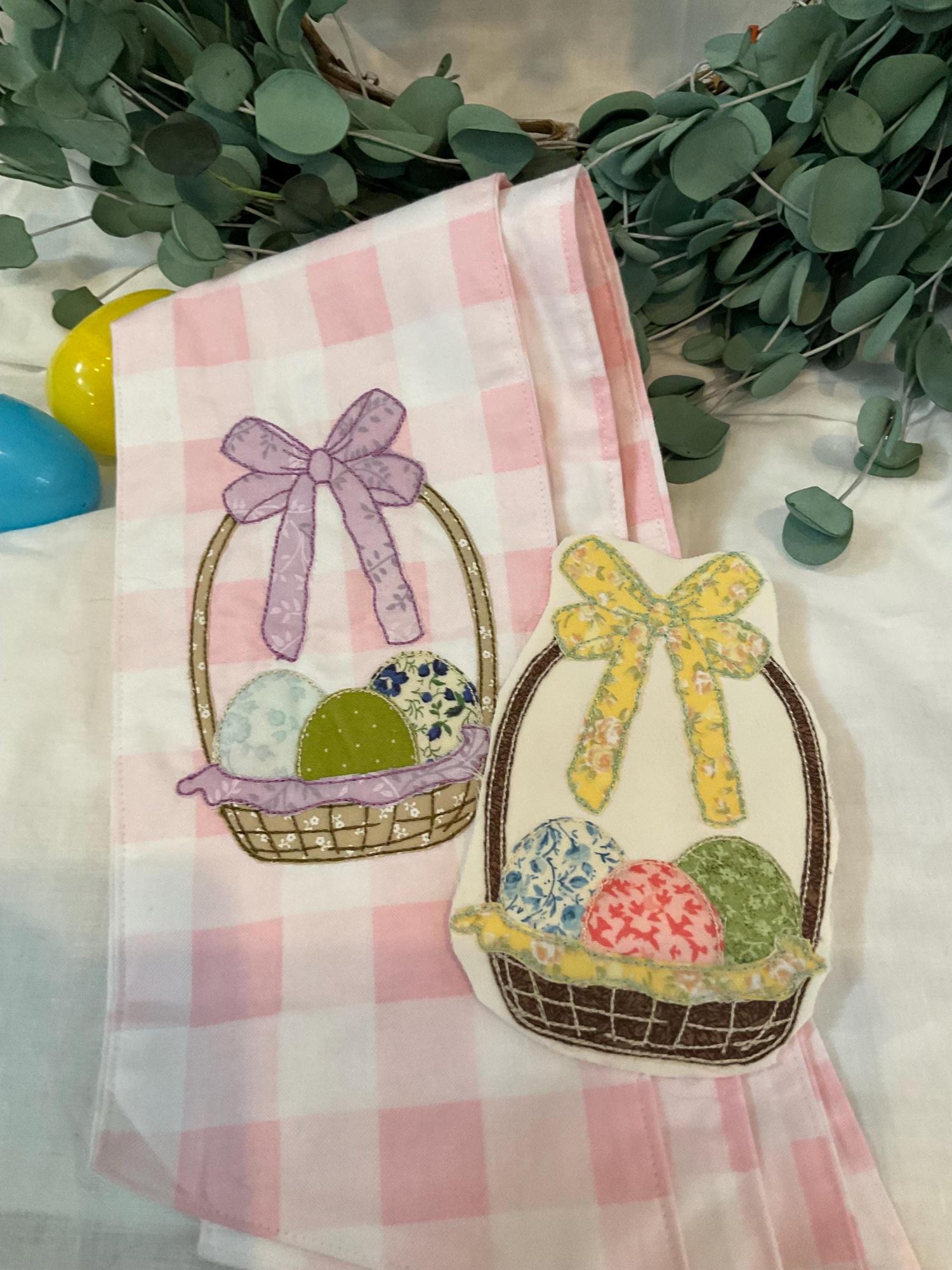 Blue Floral chinoiserie Easter Personalized Wreath Sash