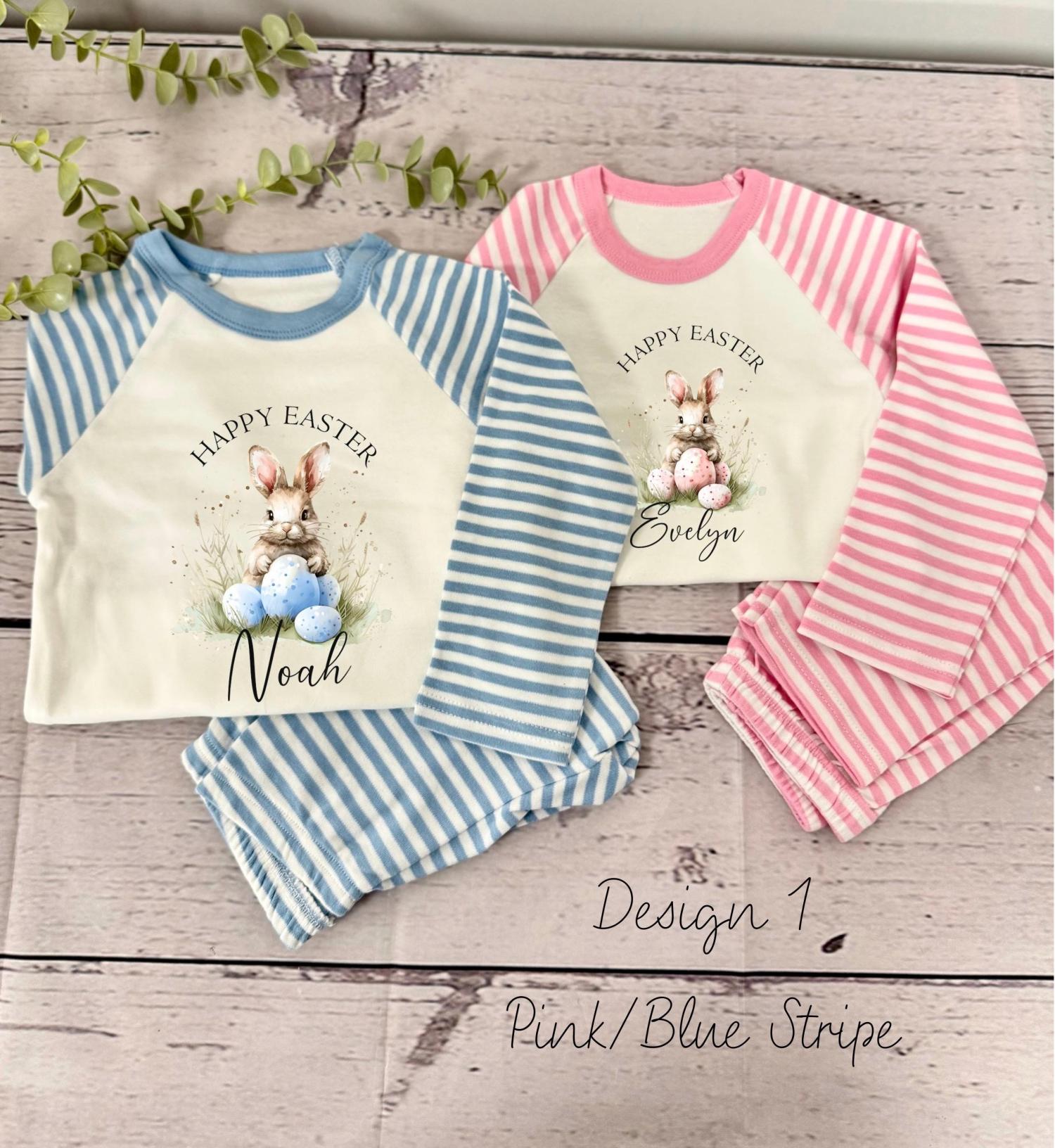 Personalised Easter Outfit / Easter chick Bunny outfit / easter toddler baby set / Easter PJ set / Easter pyjamas girl boy clothing sets