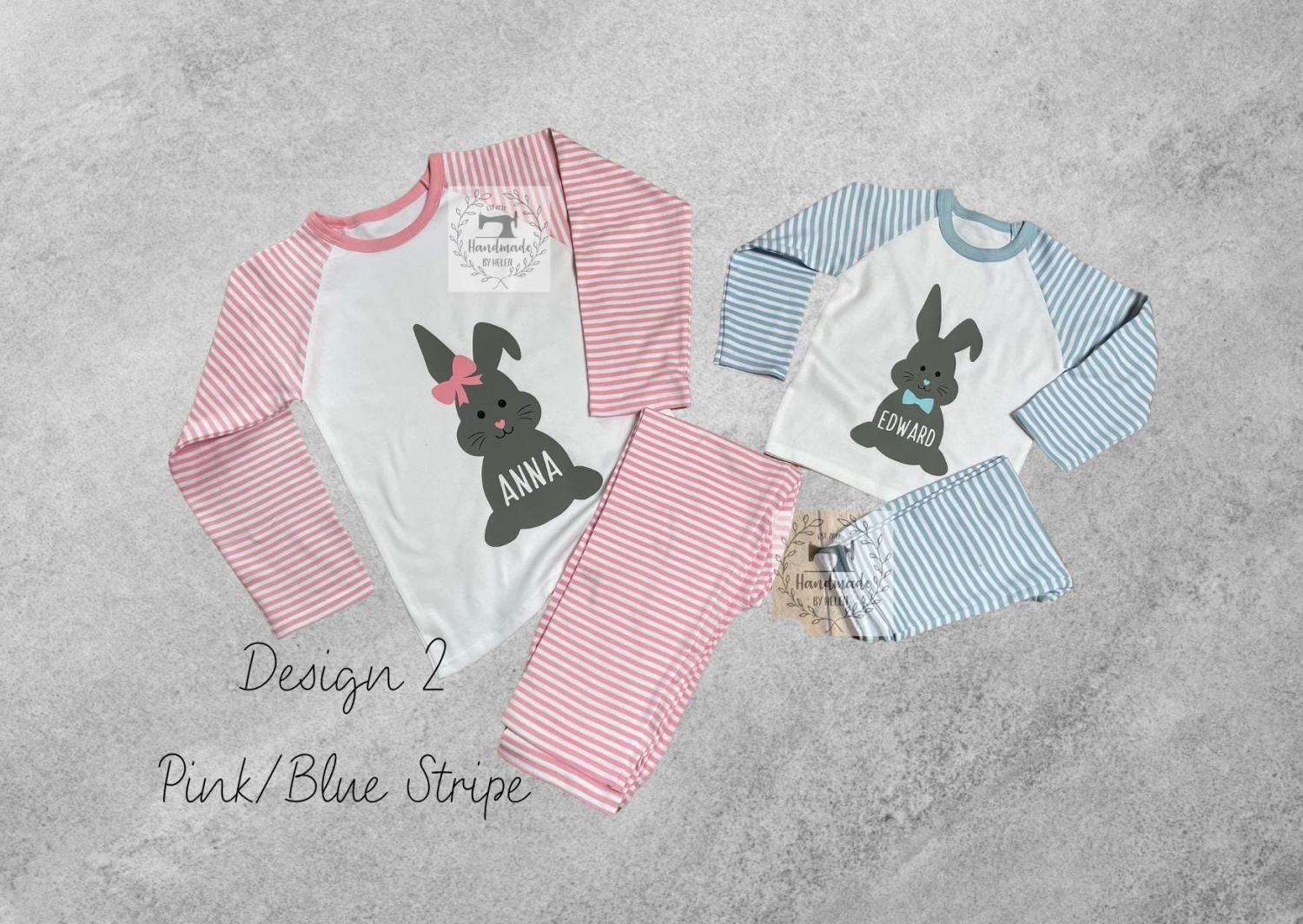 Personalised Easter Outfit / Easter chick Bunny outfit / easter toddler baby set / Easter PJ set / Easter pyjamas girl boy clothing sets