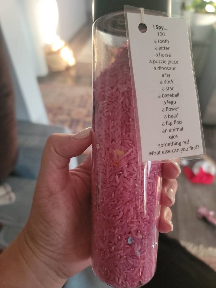 I Spy JUMBO Jar 16oz| Seek and Find |Sensory Bottle | calm down jar |autism toy | Kids birthday gift | Teacher Gift