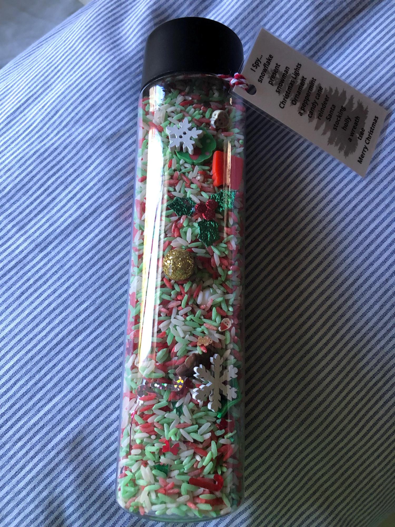 I Spy JUMBO Jar 16oz| Seek and Find |Sensory Bottle | calm down jar |autism toy | Kids birthday gift | Teacher Gift