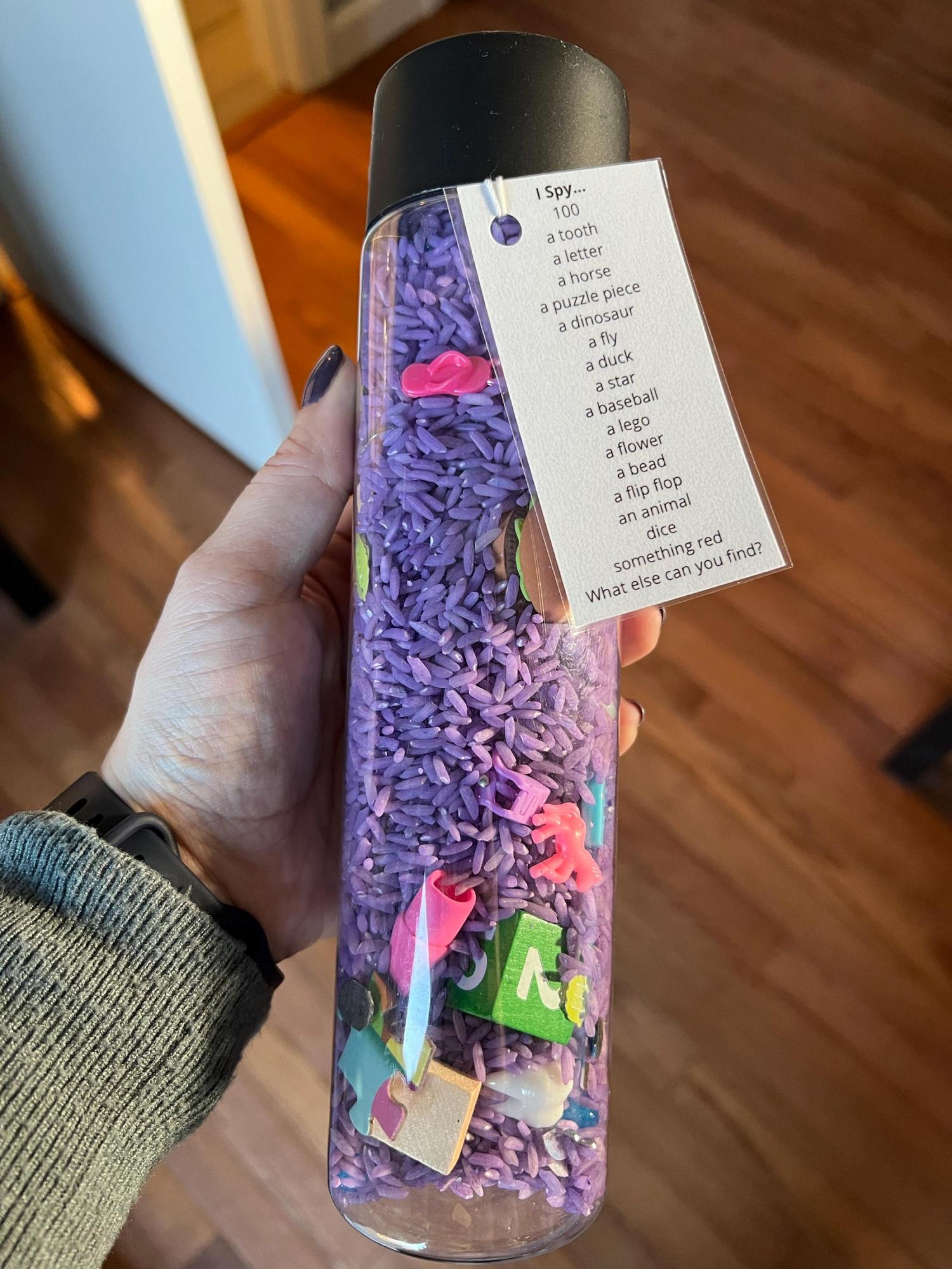 I Spy JUMBO Jar 16oz| Seek and Find |Sensory Bottle | calm down jar |autism toy | Kids birthday gift | Teacher Gift